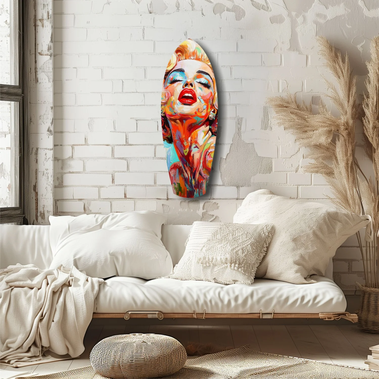 Vintage Dreams Blonde Starlet Glass Wall Art - Image 6