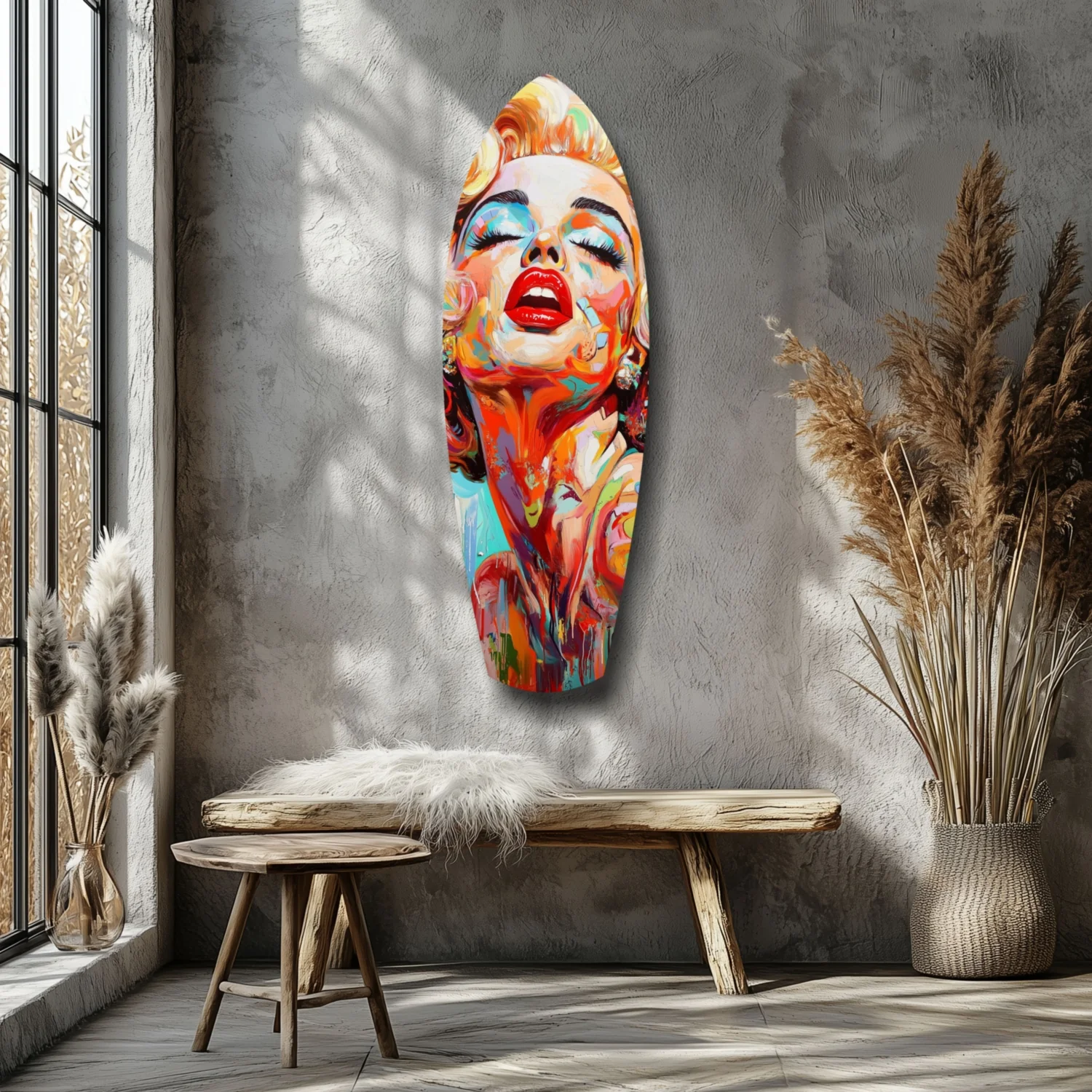 Vintage Dreams Blonde Starlet Glass Wall Art - Image 7