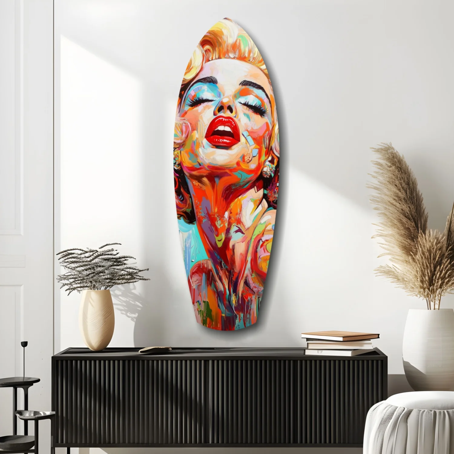 Vintage Dreams Blonde Starlet Glass Wall Art - Image 9