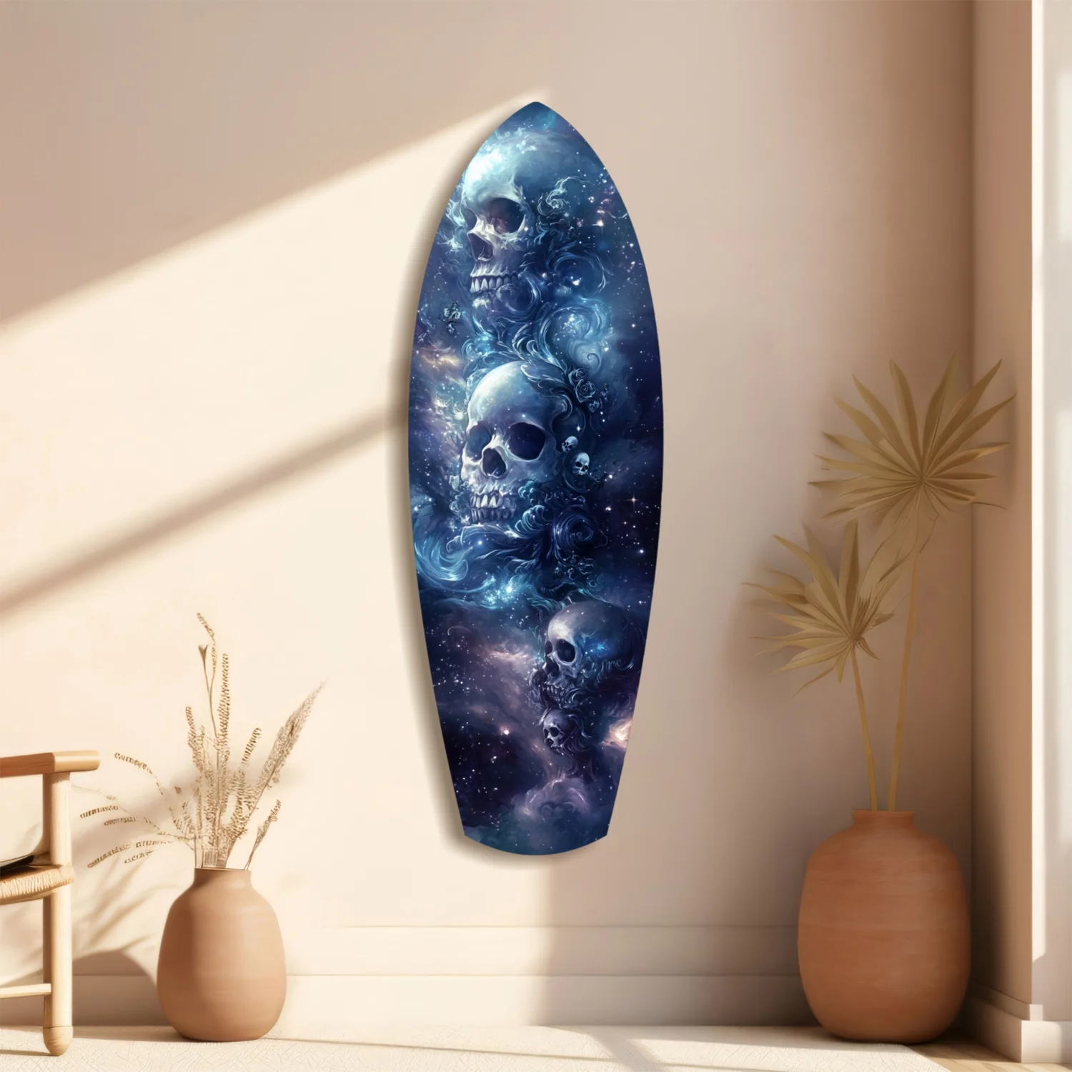 Midnight Skull Nocturnal Shadows Glass Wall Art - Image 10