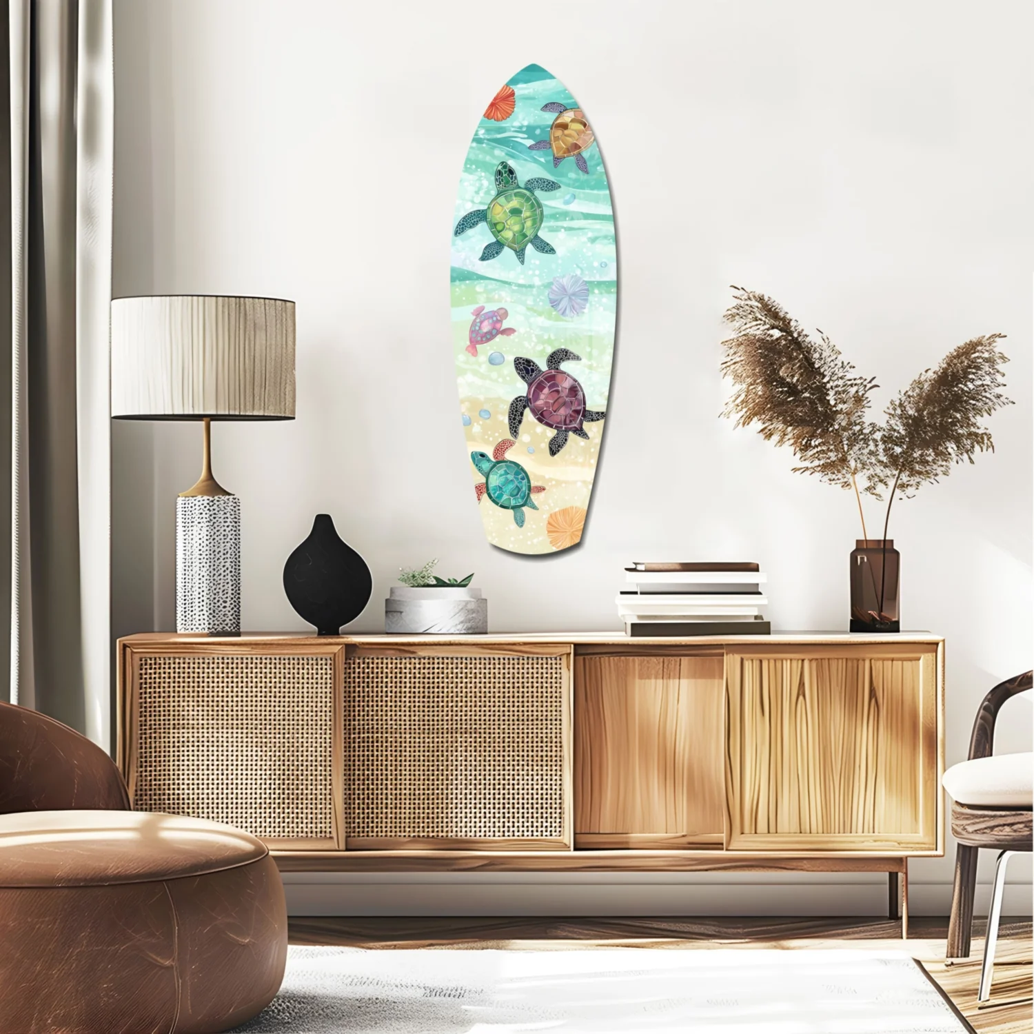 Caretta Caretta Glass Wall Art - Image 2