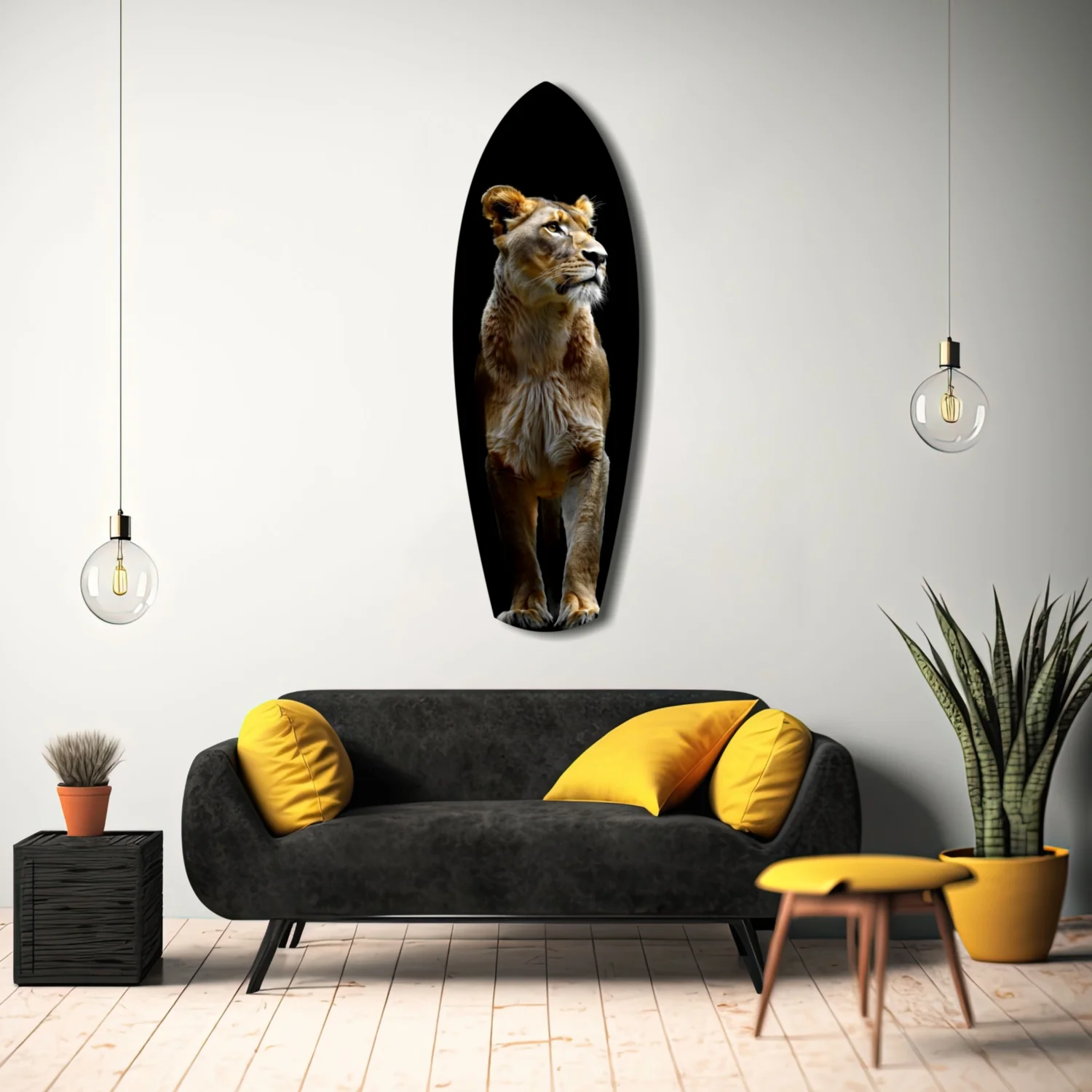 Lioness Glass Wall Art - Image 8