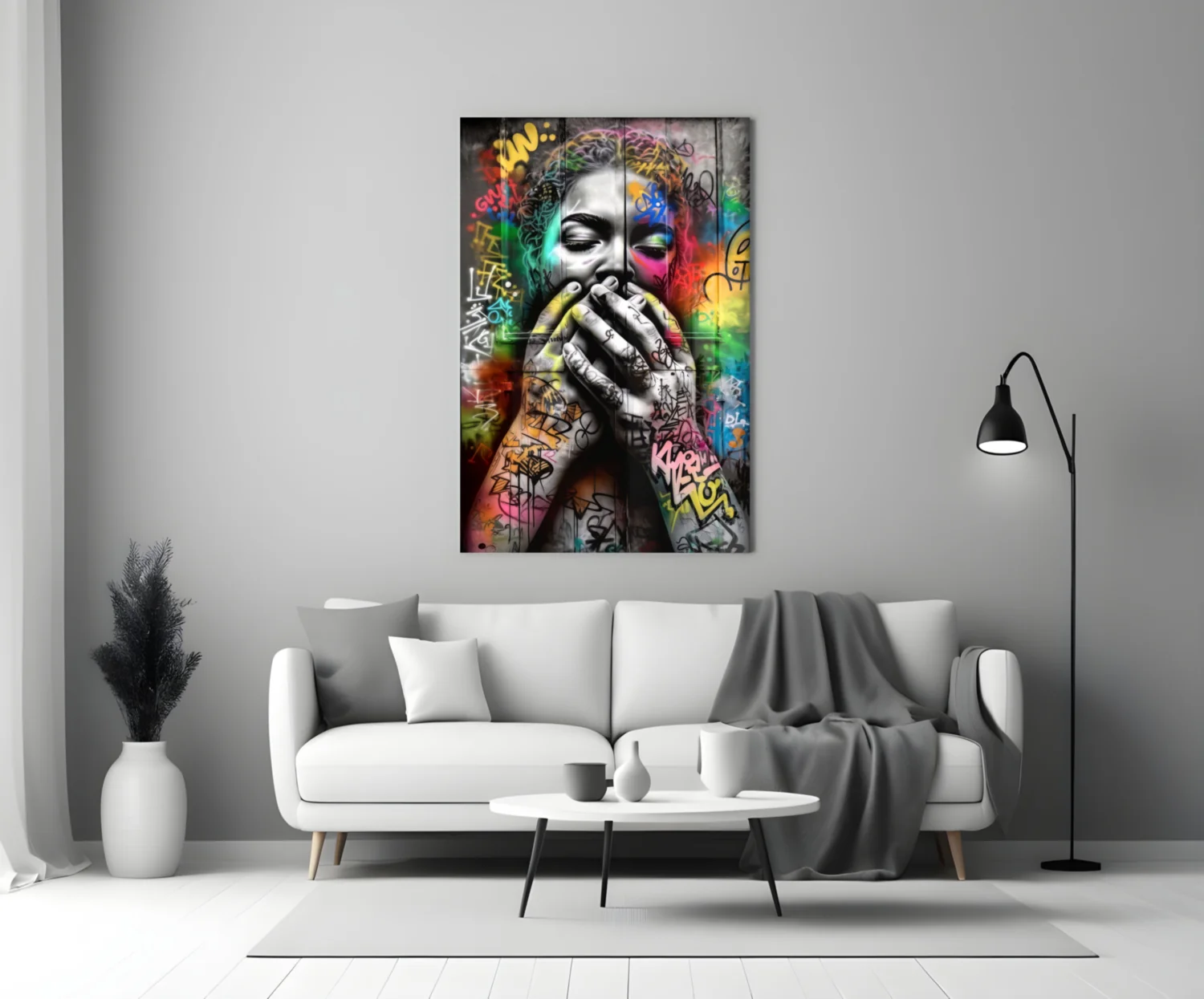 Ssssh Glass Wall Art || Designer Collection - Image 3