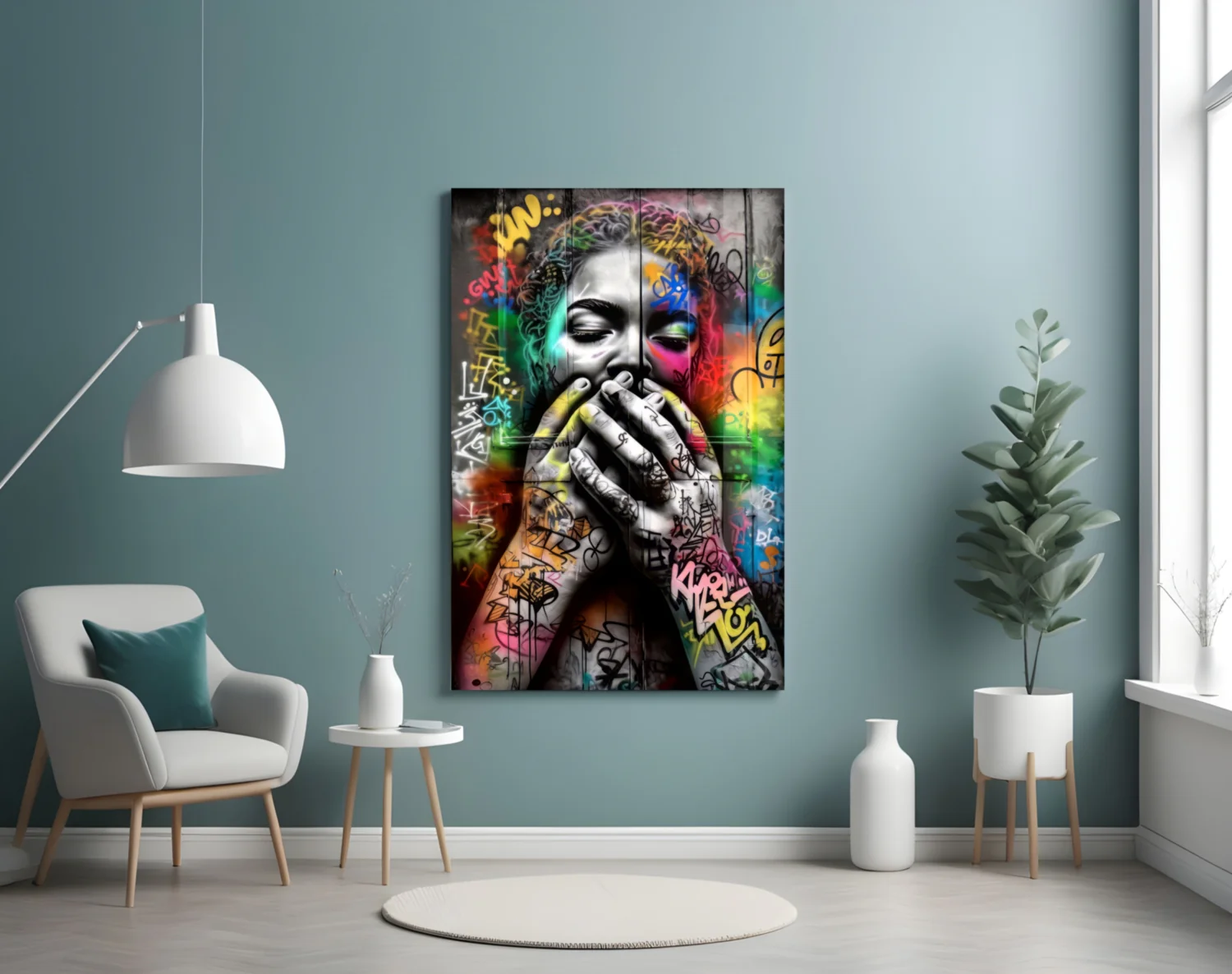 Ssssh Glass Wall Art || Designer Collection - Image 4