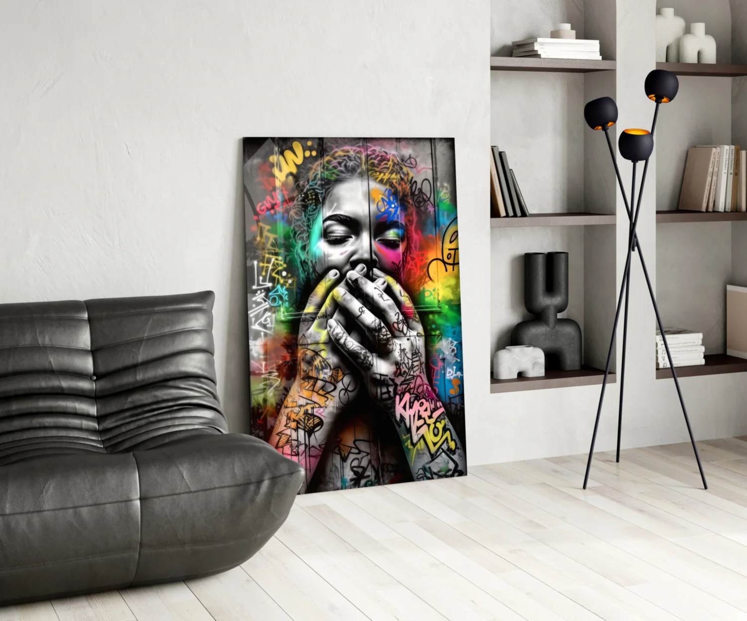 Ssssh Glass Wall Art || Designer Collection - Image 5