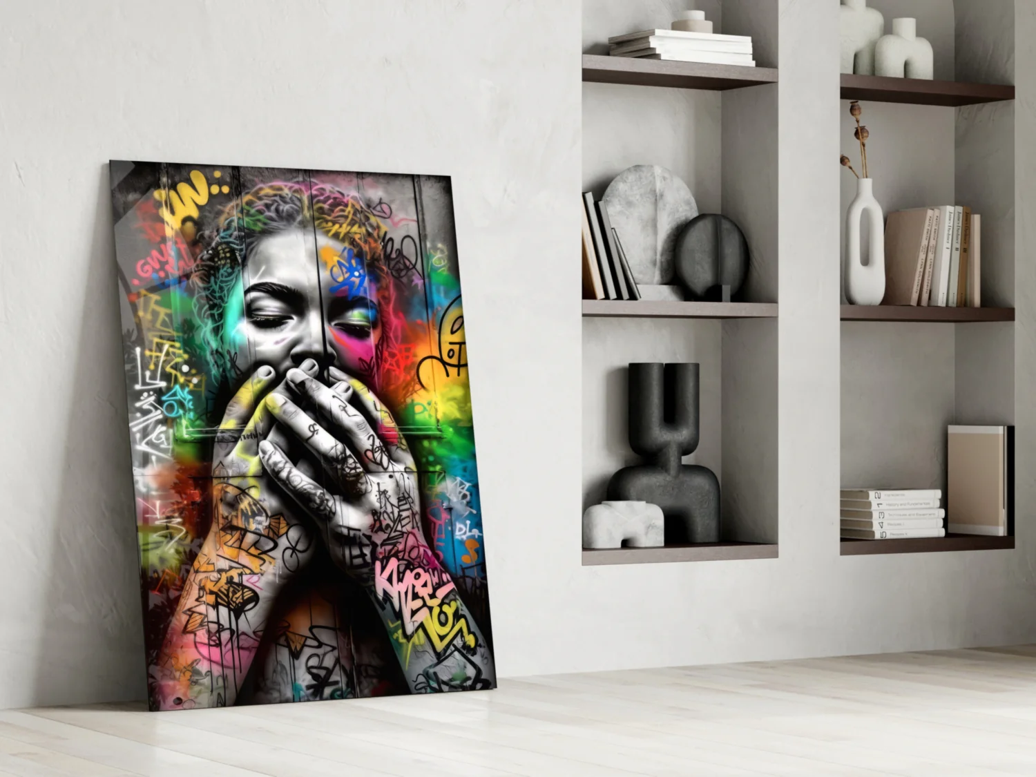 Ssssh Glass Wall Art || Designer Collection - Image 6