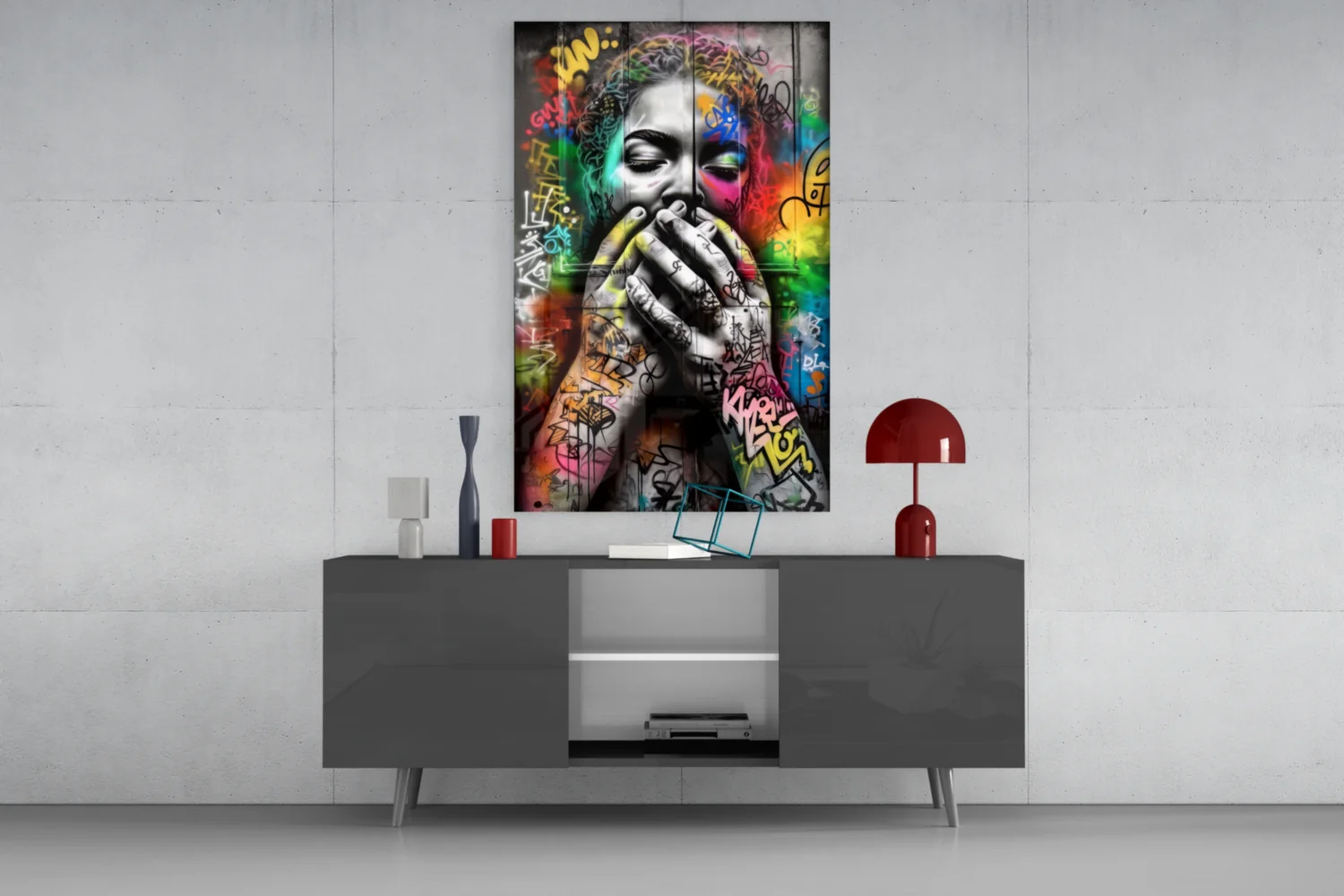 Ssssh Glass Wall Art || Designer Collection - Image 8