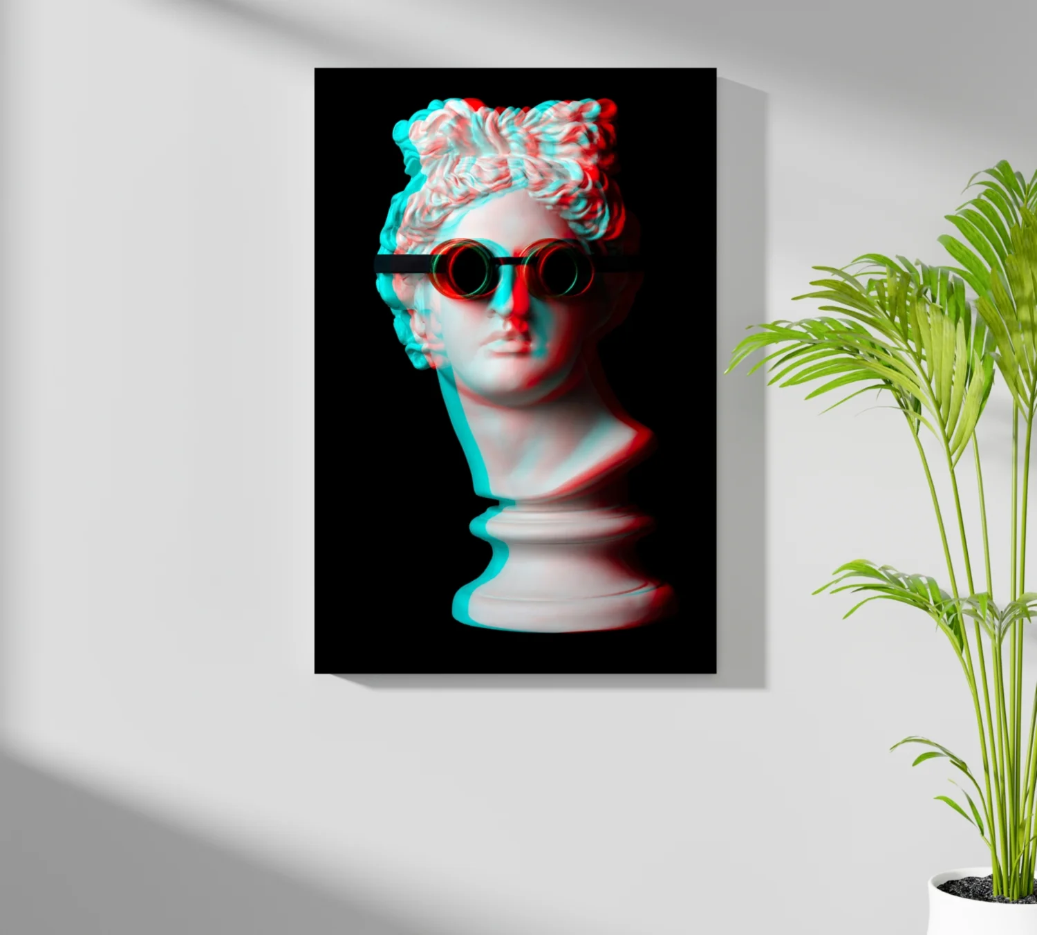 Statue with Round Goggles Aluminum Print - Image 7