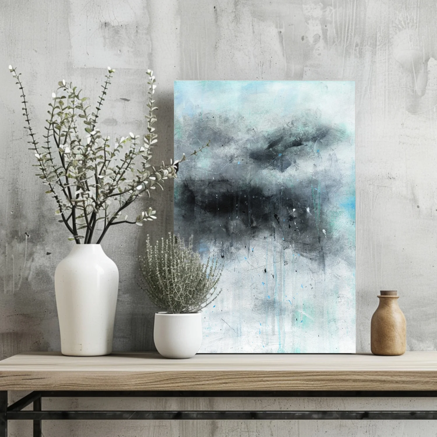 Stormy Gray Cloud Aluminum Print - Image 2