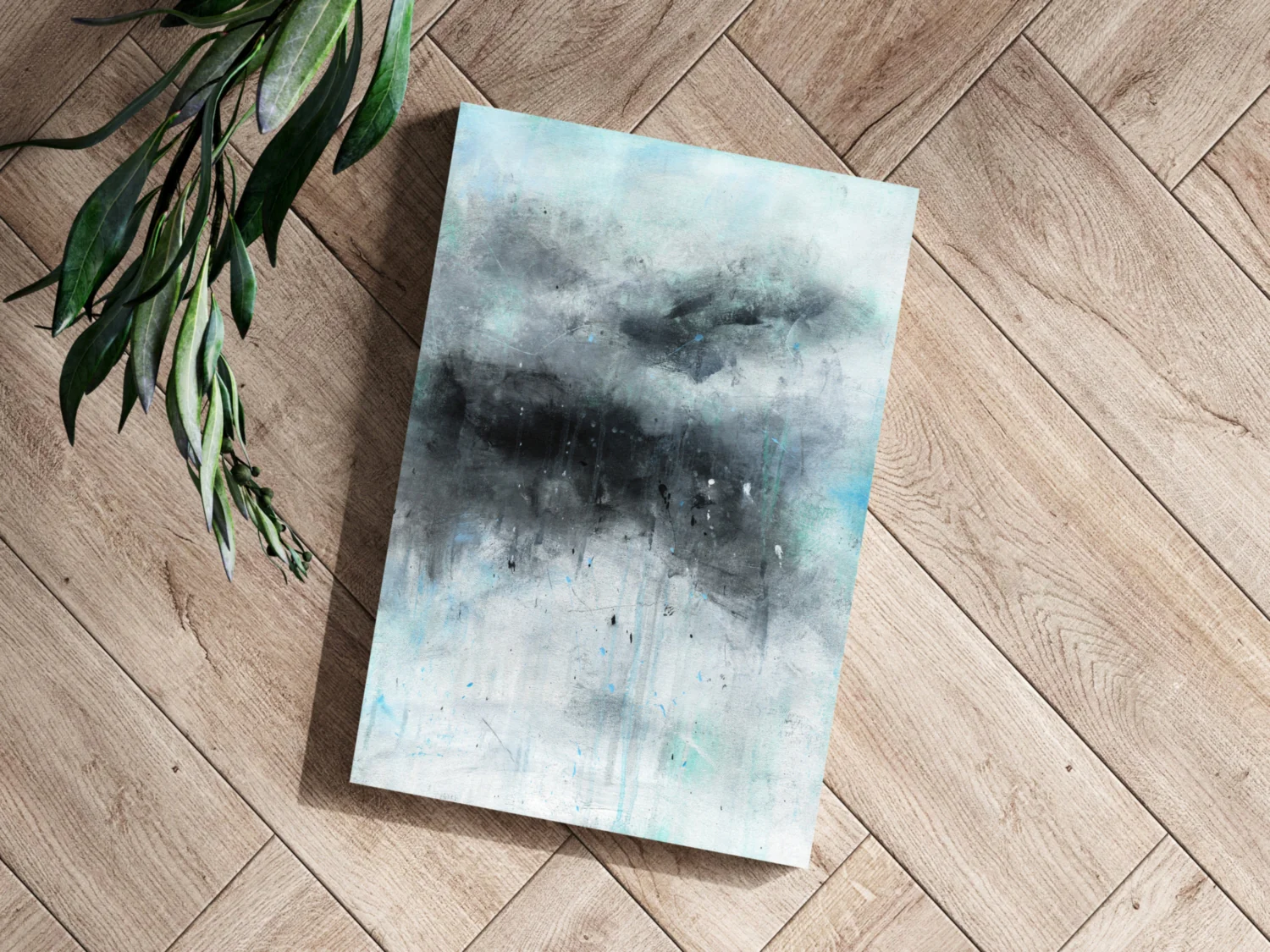 Stormy Gray Cloud Aluminum Print - Image 3