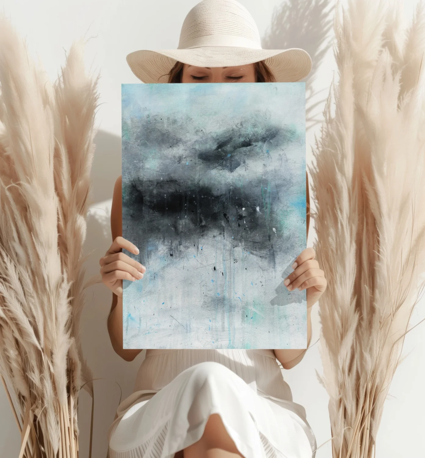 Stormy Gray Cloud Aluminum Print - Image 4