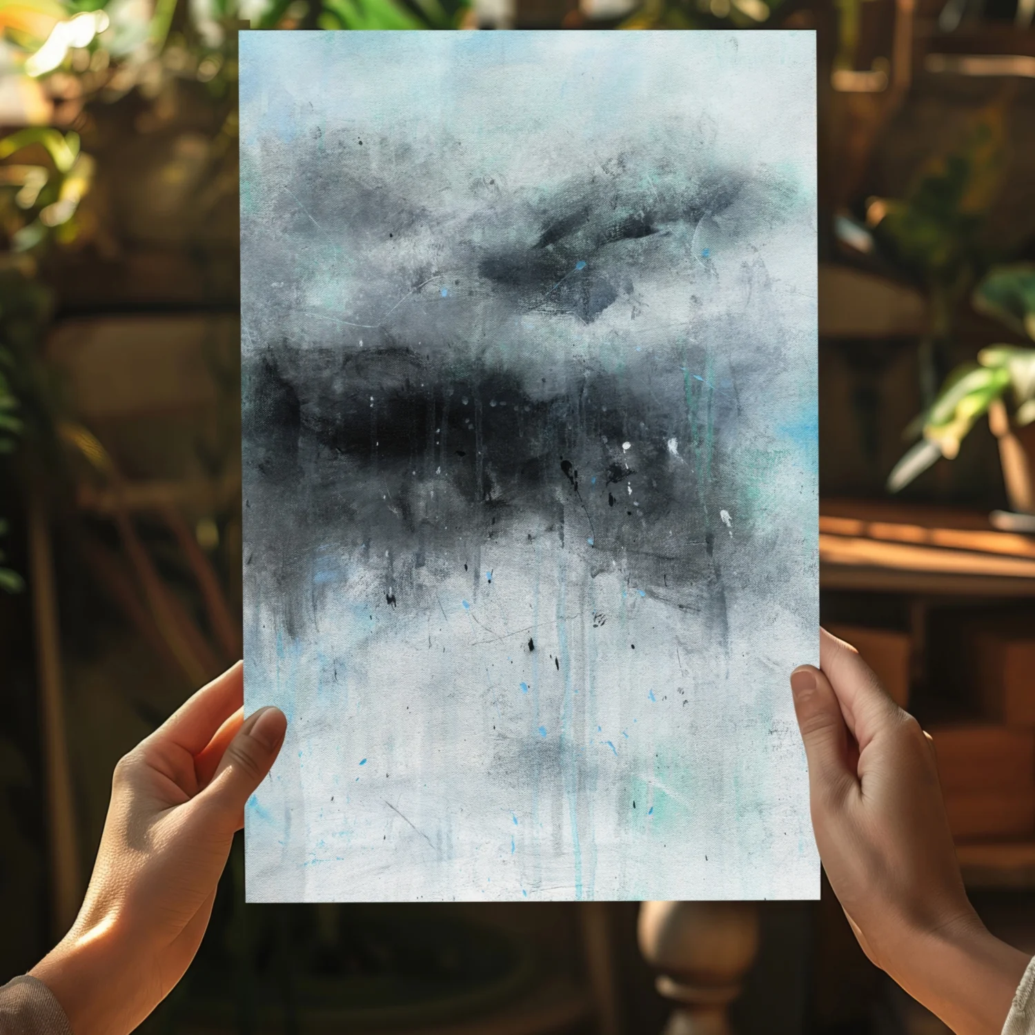Stormy Gray Cloud Aluminum Print - Image 5