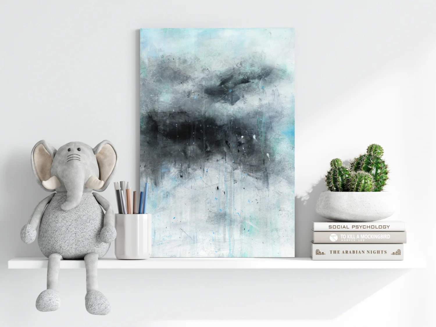 Stormy Gray Cloud Aluminum Print - Image 6