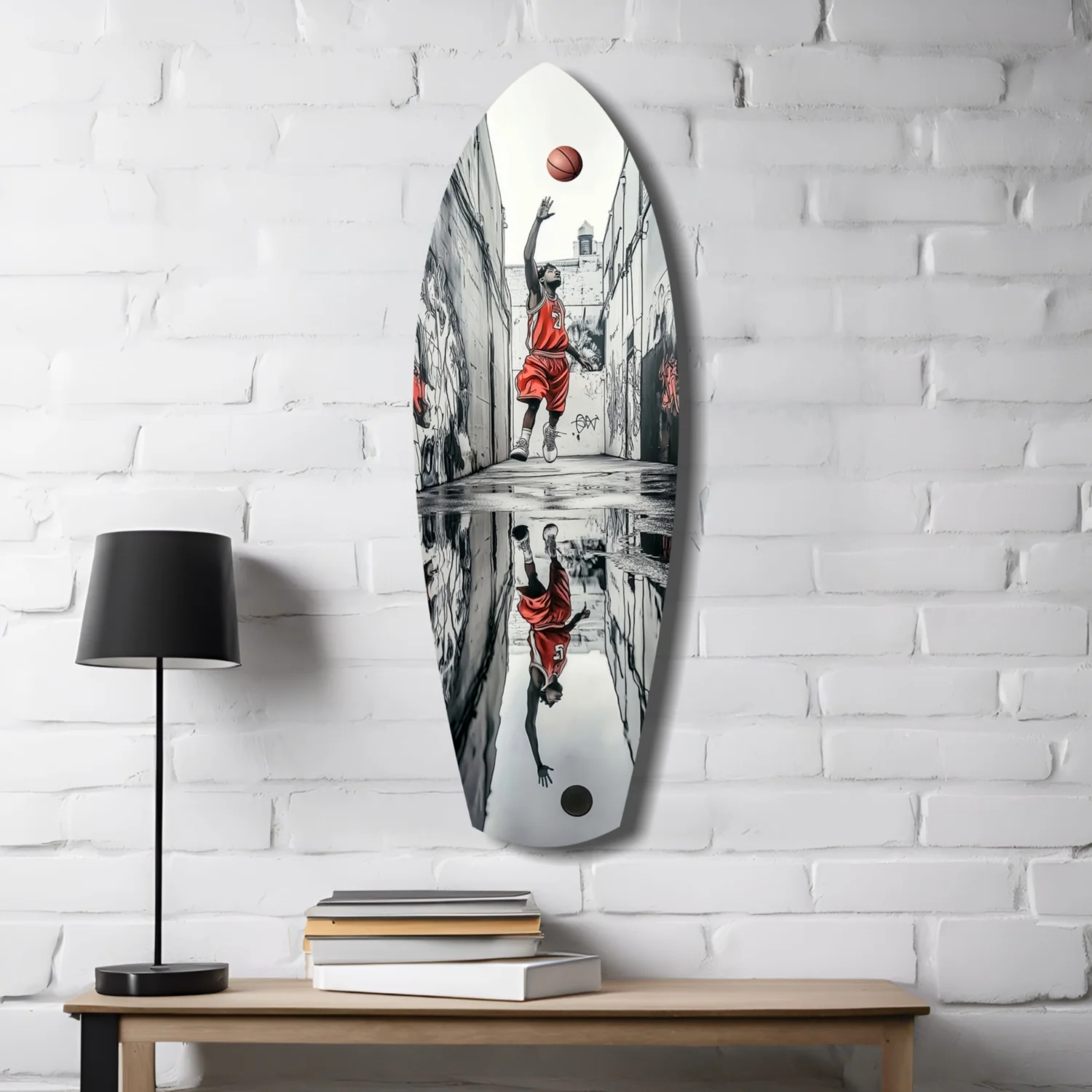 Street Basketball Glass Wall Art - Image 4
