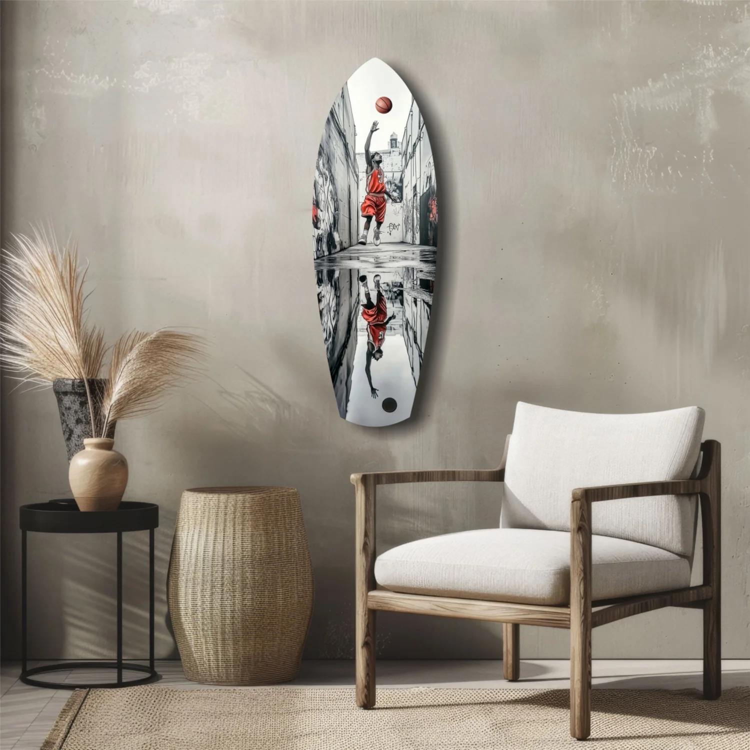 Street Basketball Glass Wall Art - Image 5