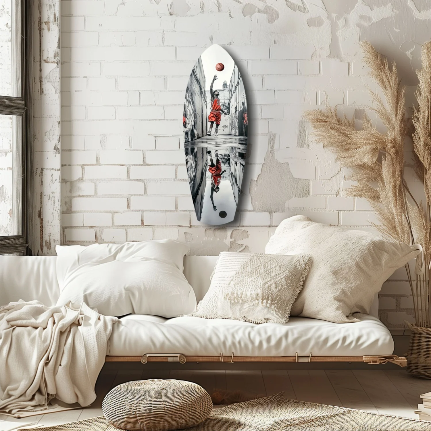 Street Basketball Glass Wall Art - Image 6