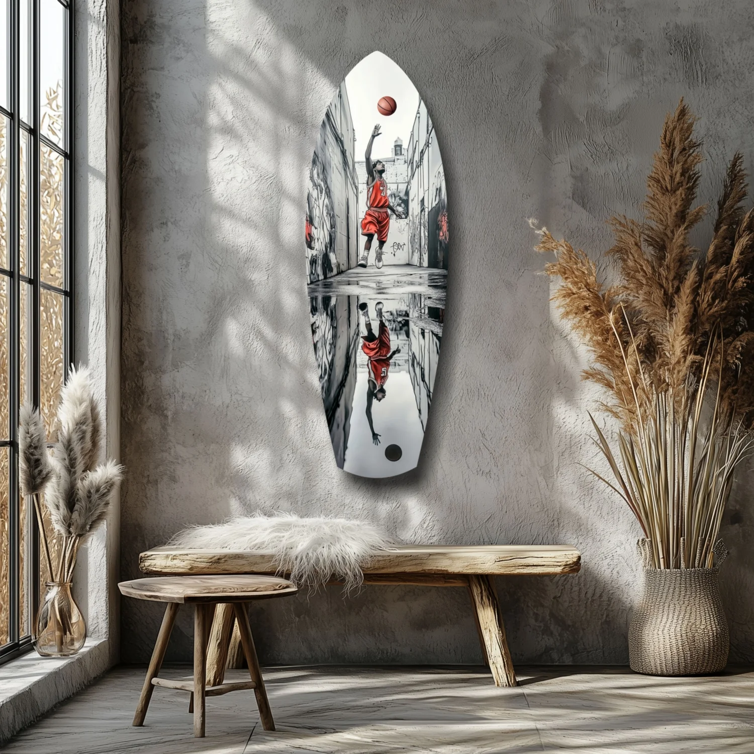 Street Basketball Glass Wall Art - Image 7
