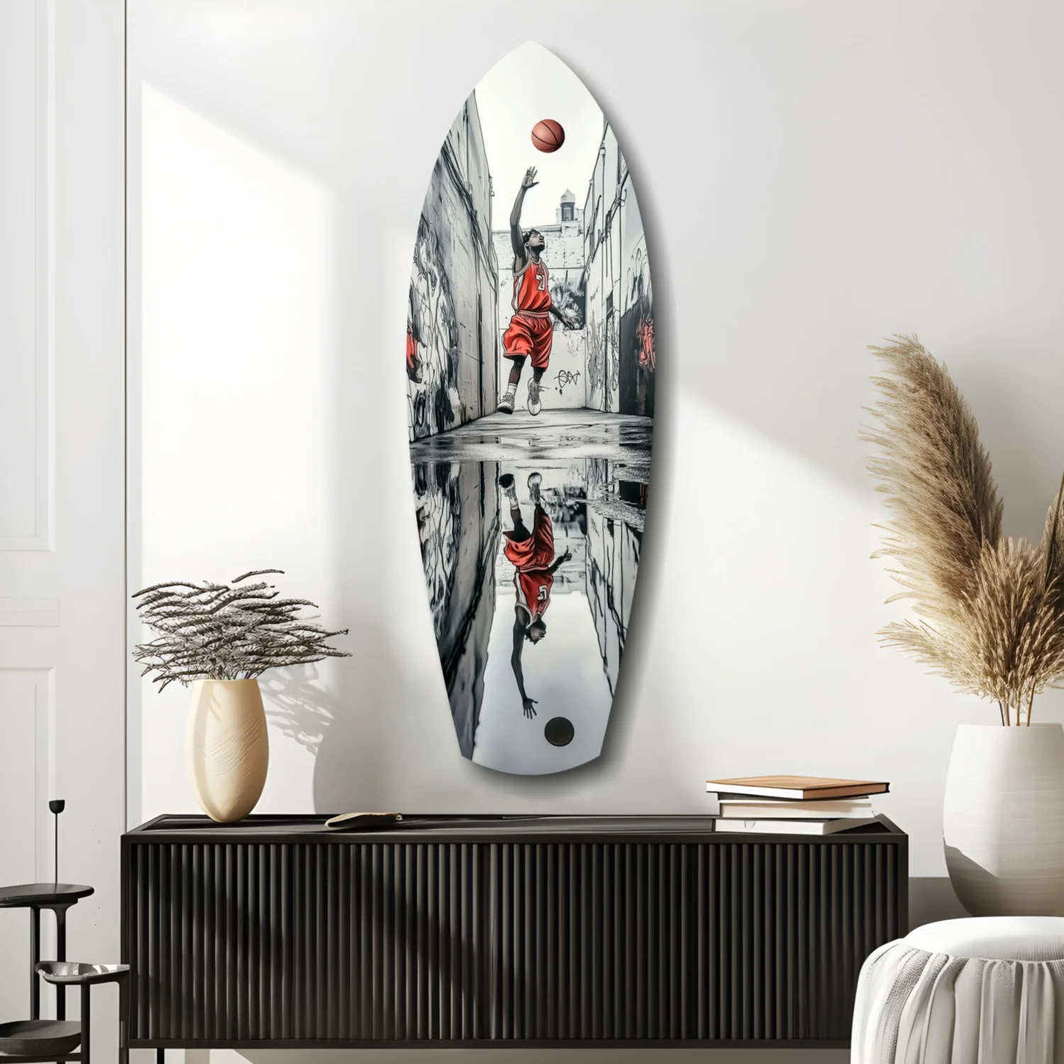 Street Basketball Glass Wall Art - Image 9