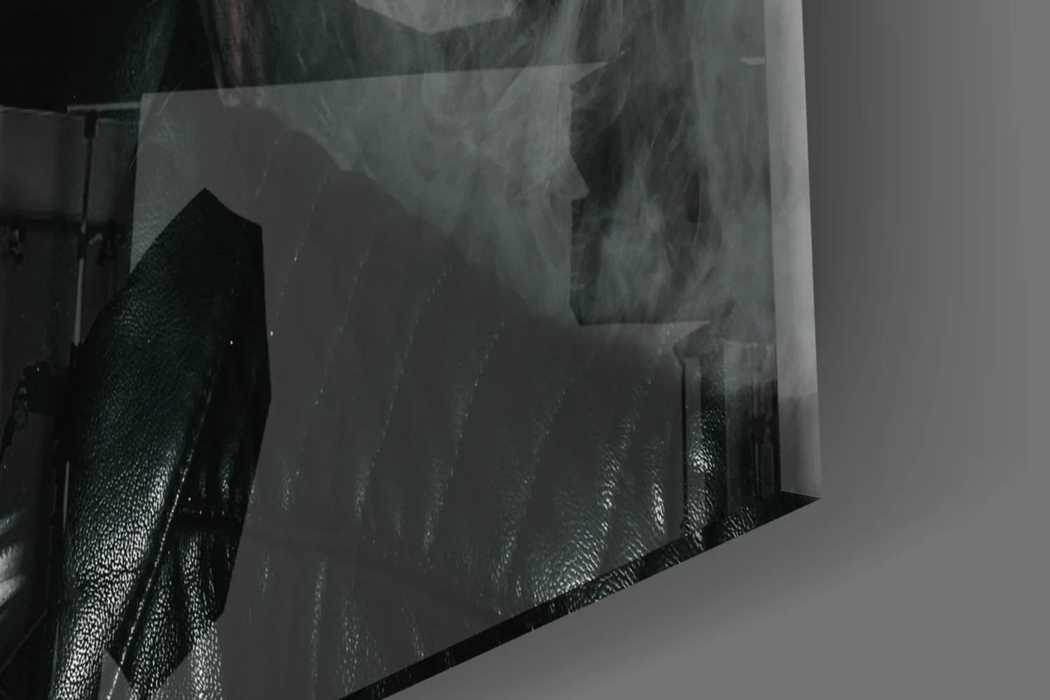 Sugar Skull Smoking Woman Glass Wall Art - Image 7