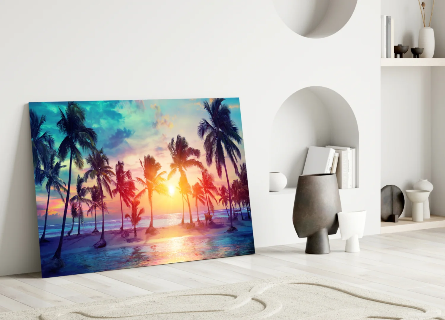 Sunset and Palms Glass Art - Image 4
