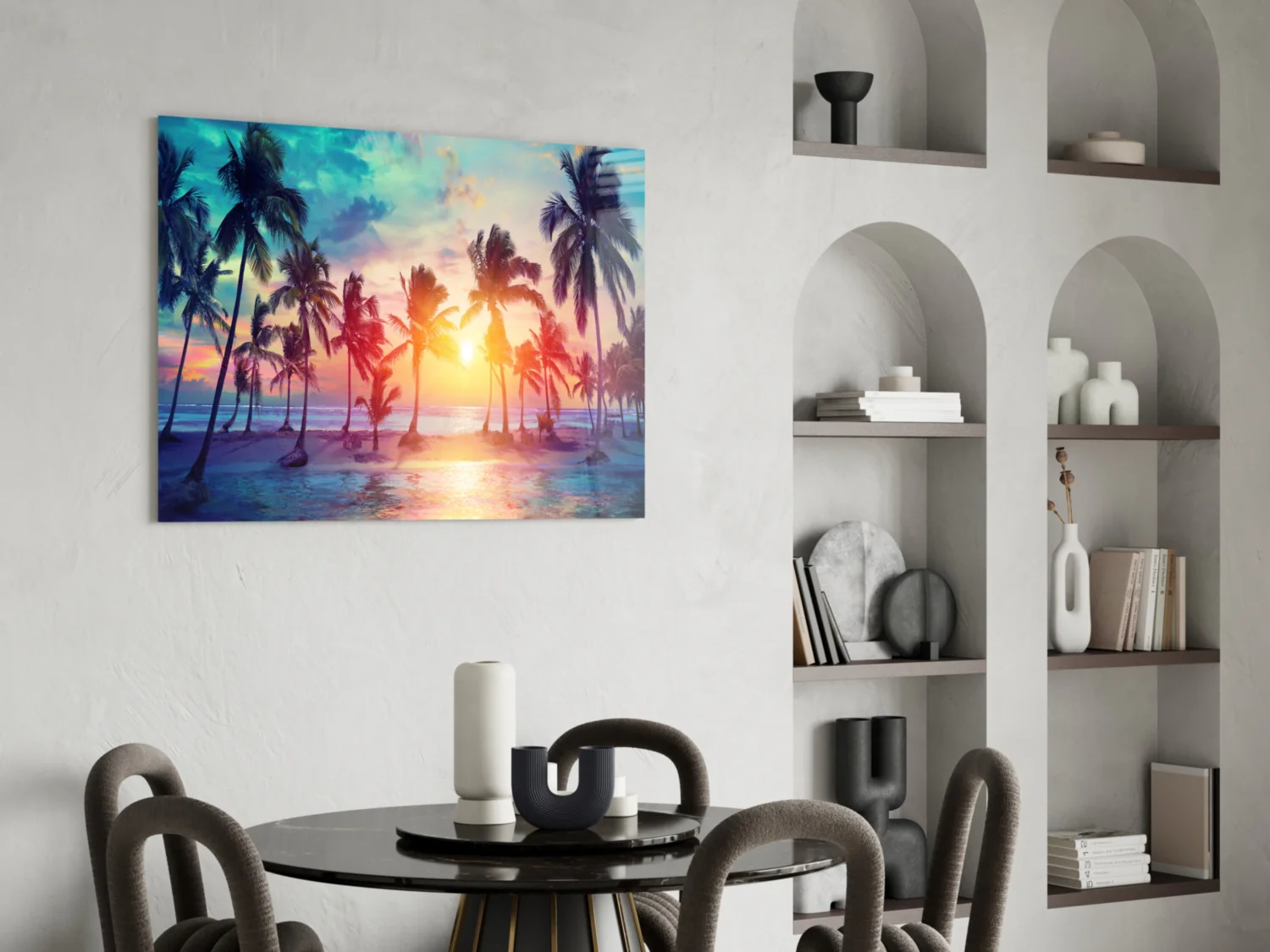 Sunset and Palms Glass Art - Image 6