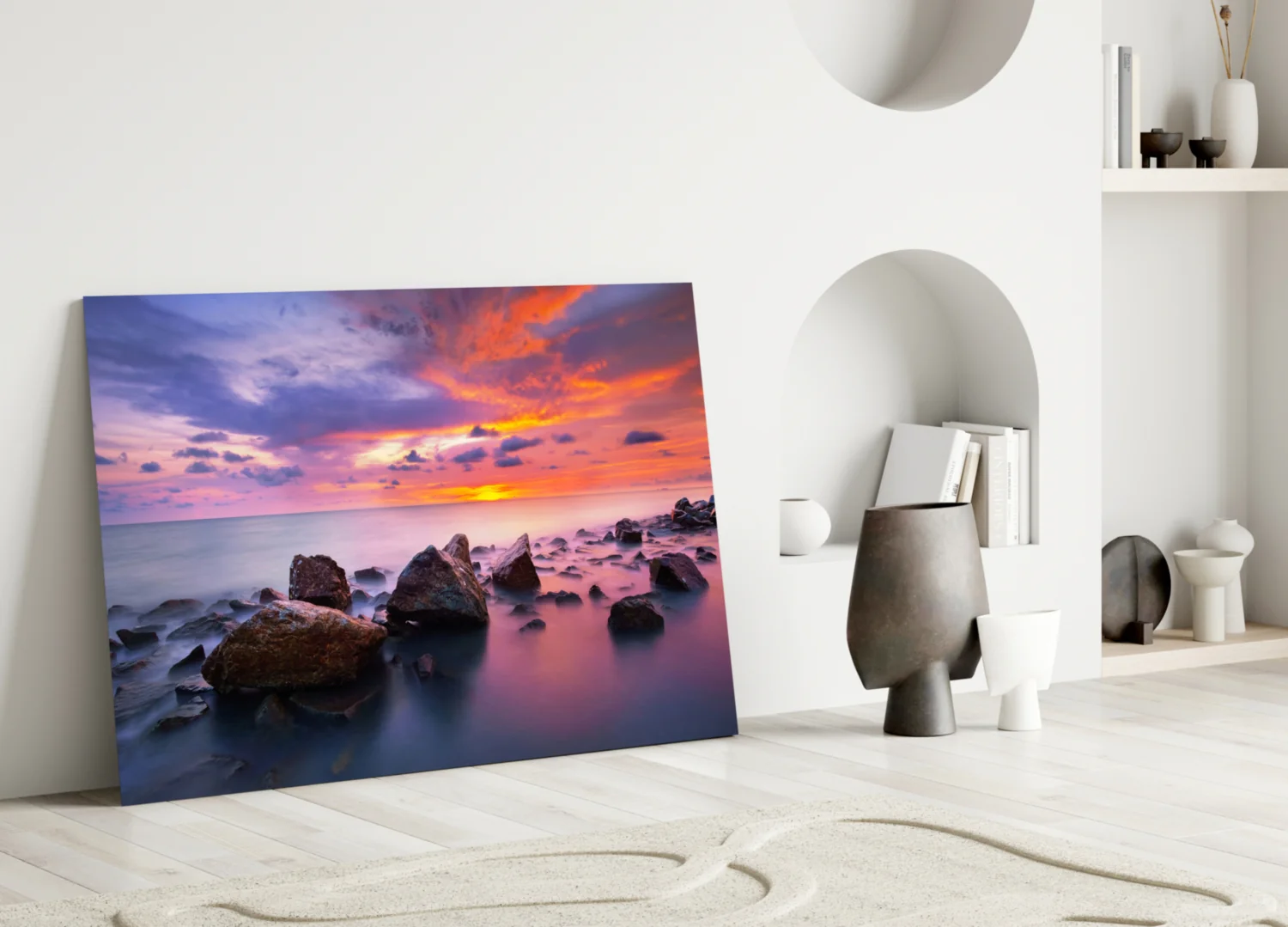 Sunset at Sea Glass Wall Art - Image 3