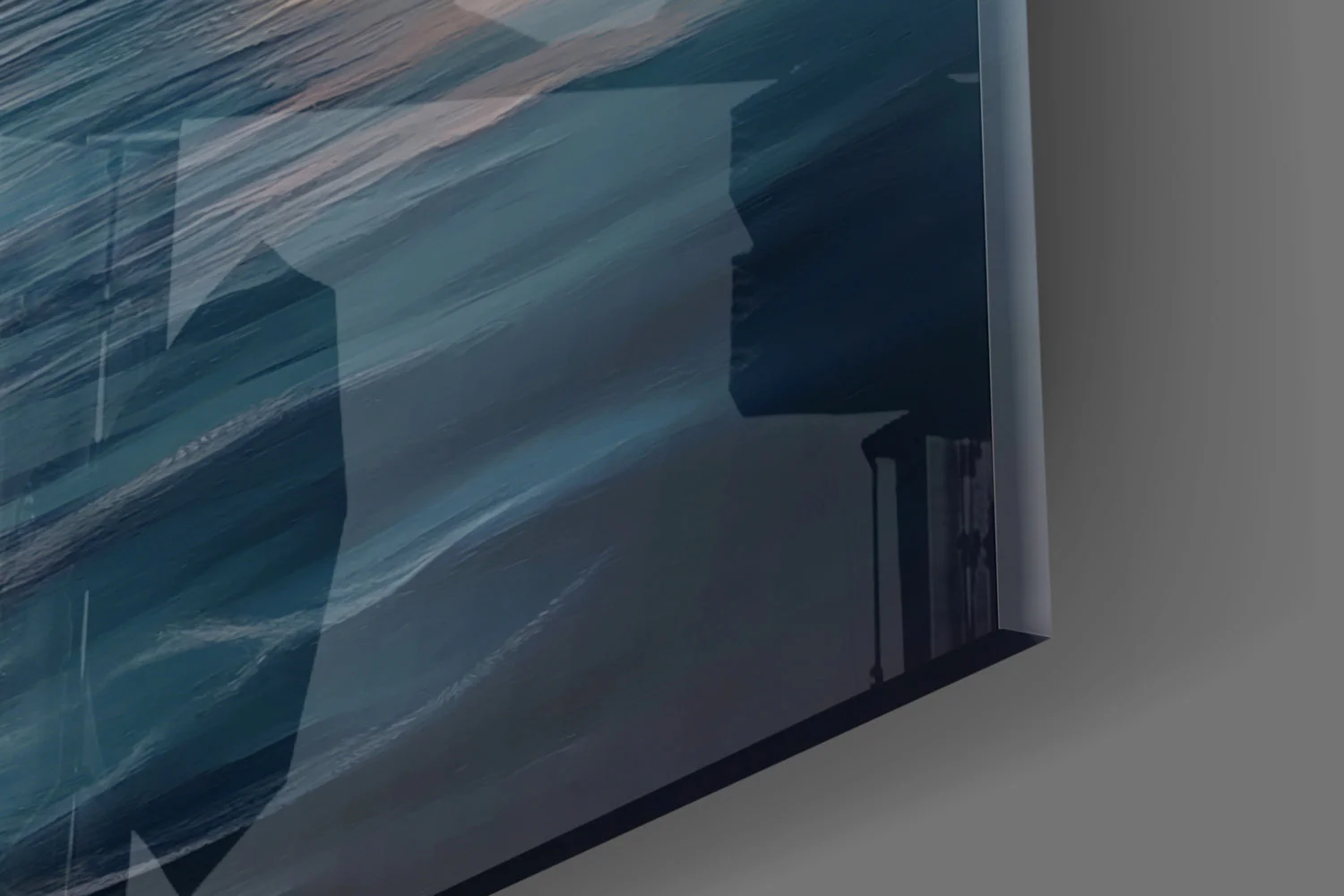 Sunset Sailboat Glass Wall Art || Designer Collection - Image 7