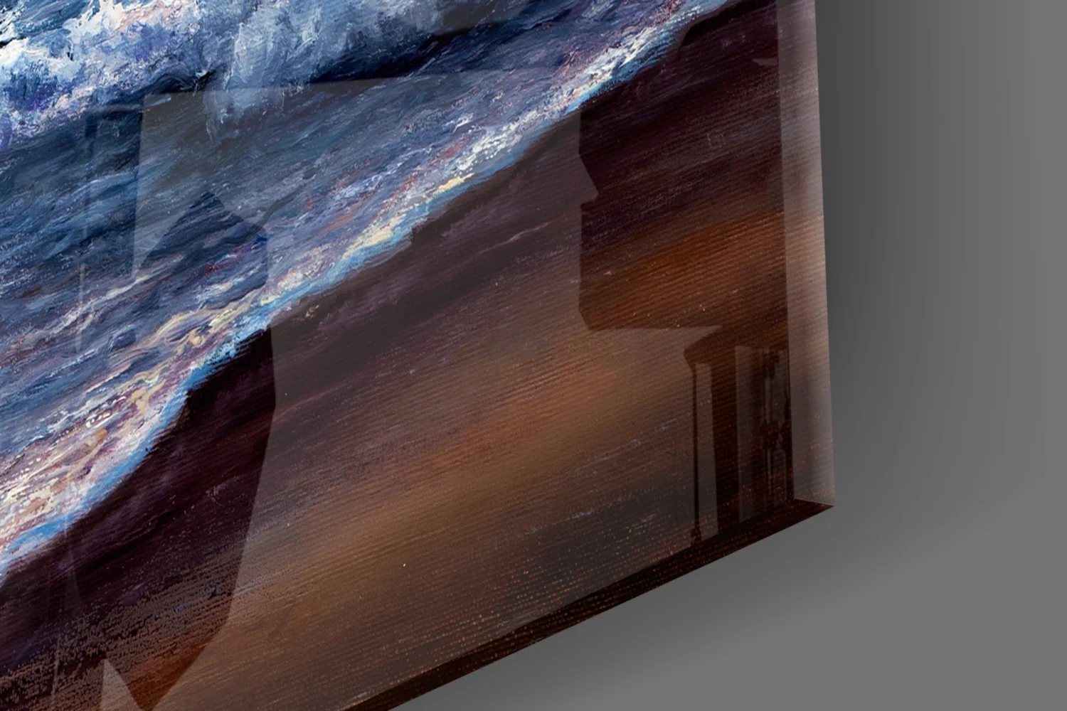 Sunset Surf Seascape Glass Wall Art - Image 7