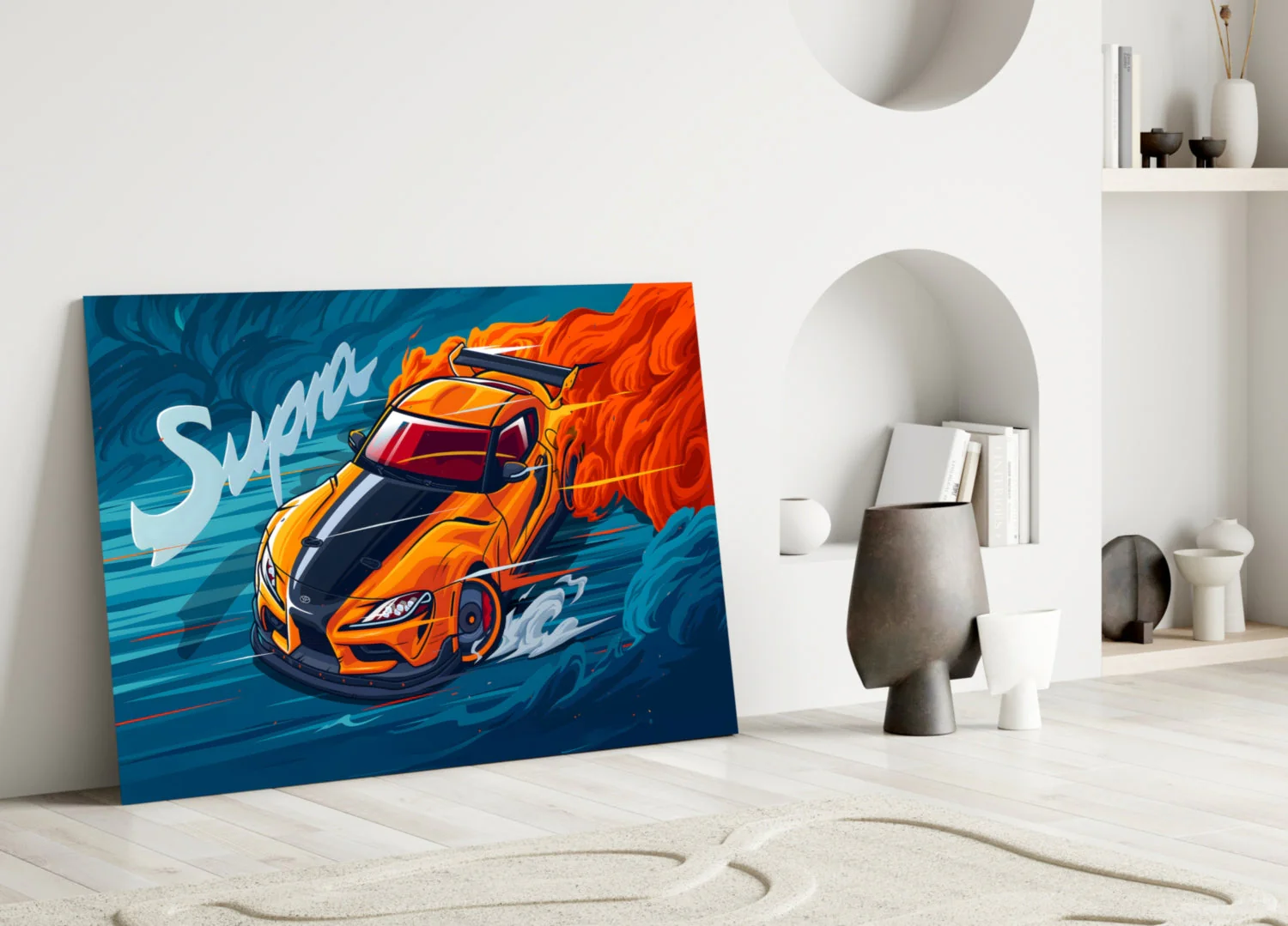Turbo Coupe Blazing Speed Glass Wall Art || Designer Collection - Image 4