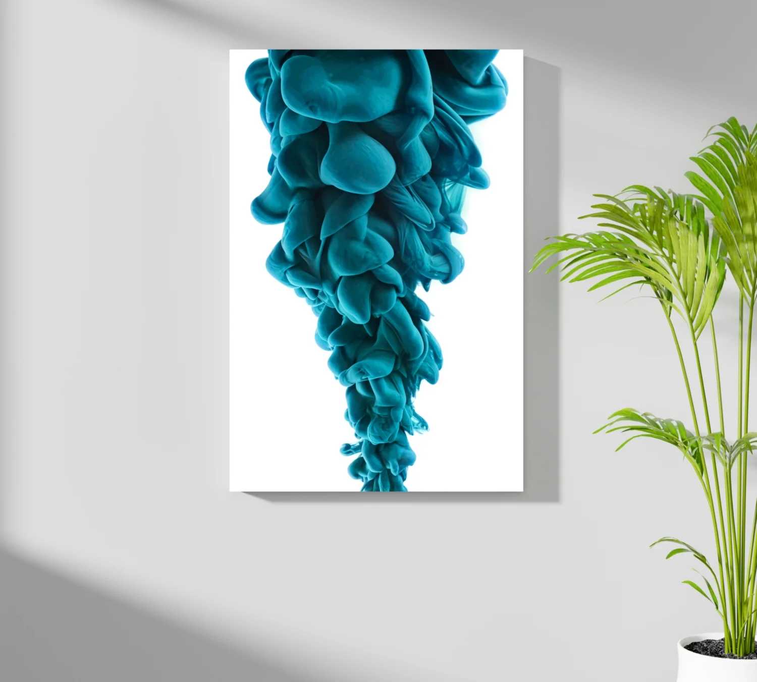 Teal Smoke Aluminum Print - Image 7