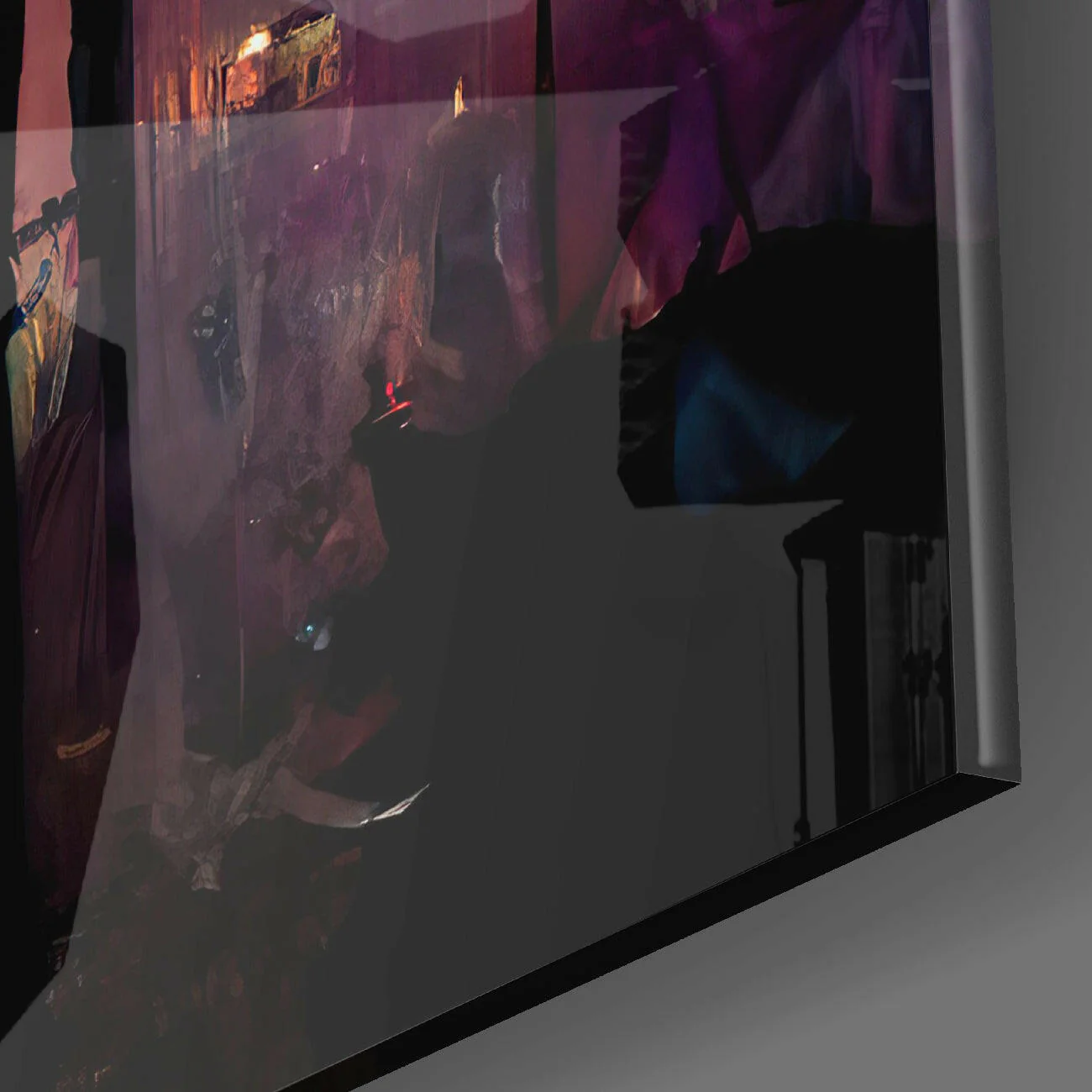 The City was Sad Glass Wall Art || Designer Collection - Image 4
