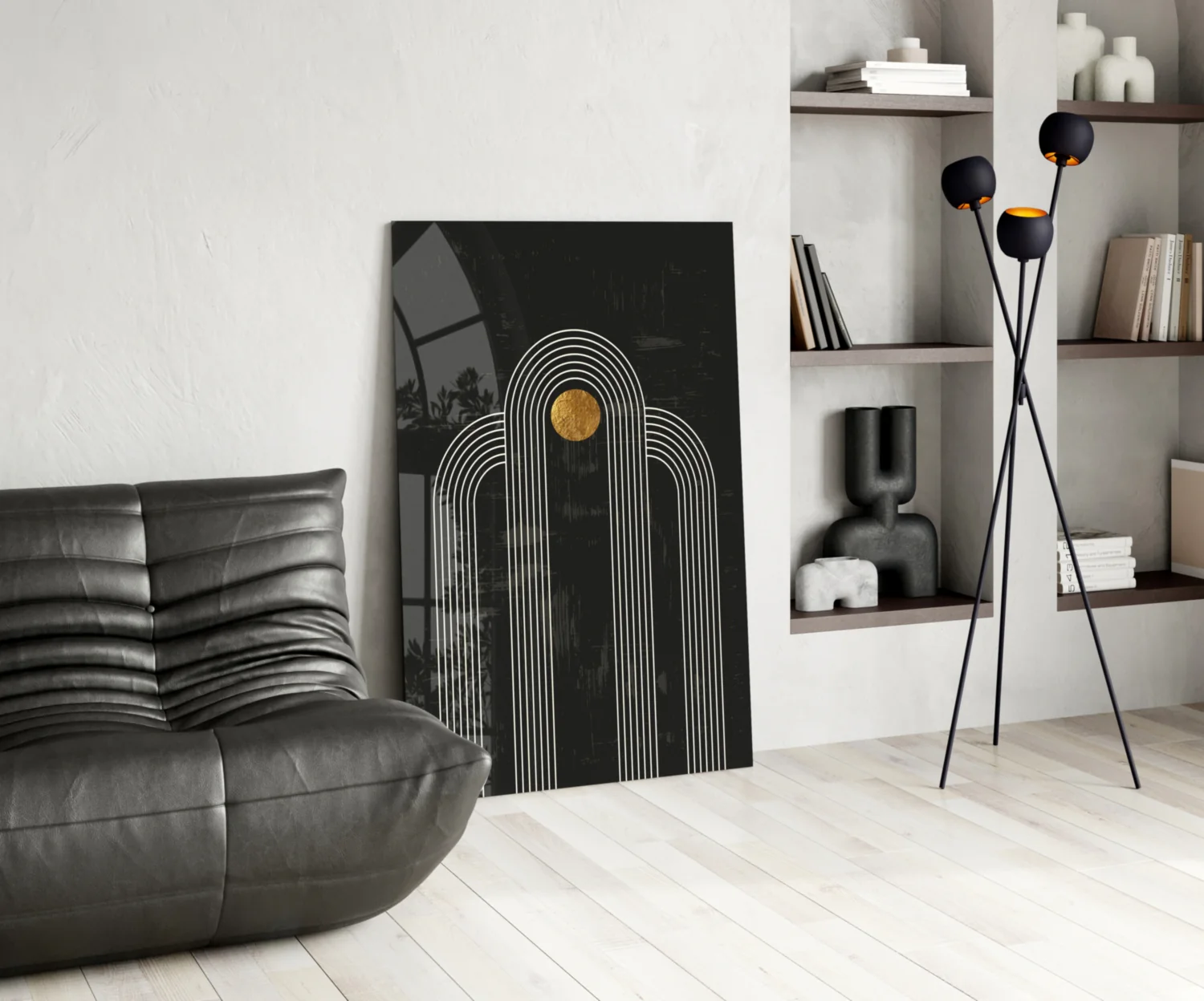 The Dot and Lines Glass Wall Art - Image 6