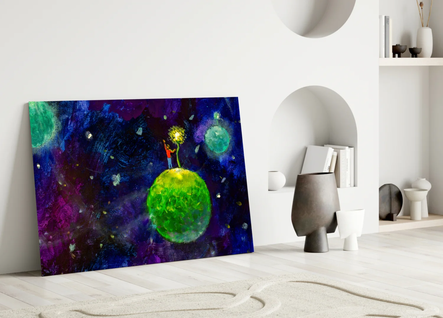 The Little Wanderer Glass Wall Art - Image 3
