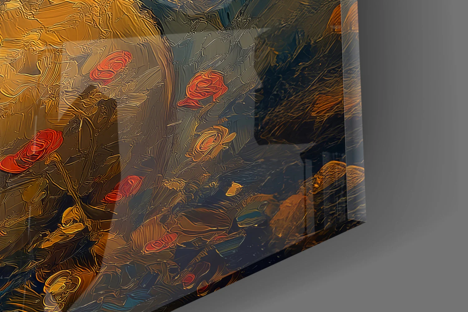 The Little Wanderer: Starry Night Glass Wall Art || Designer Collection - Image 7