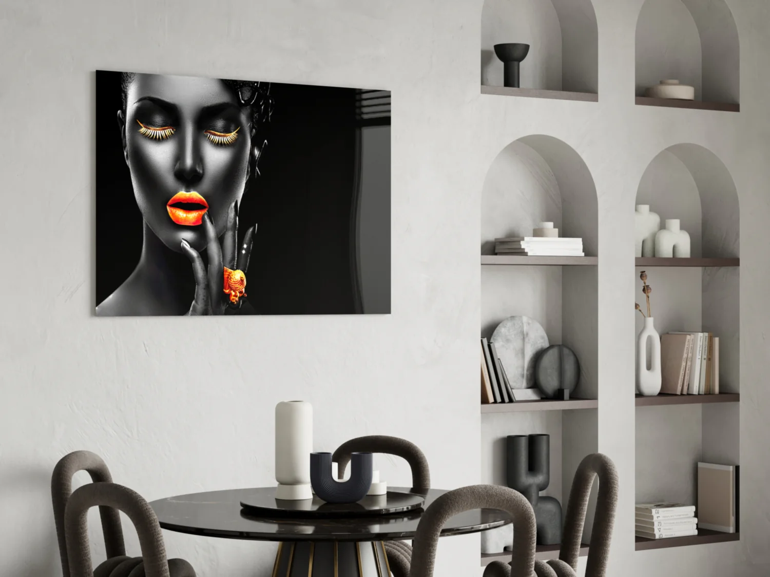The Power of Orange Glass Wall Art - Image 5