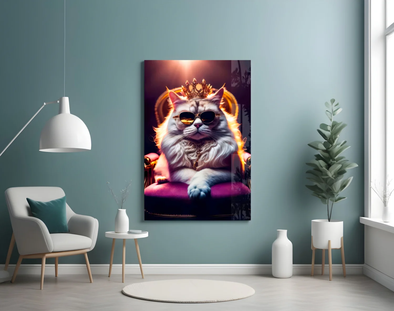 The Queen Glass Wall Art|| Designer's Collection - Image 5