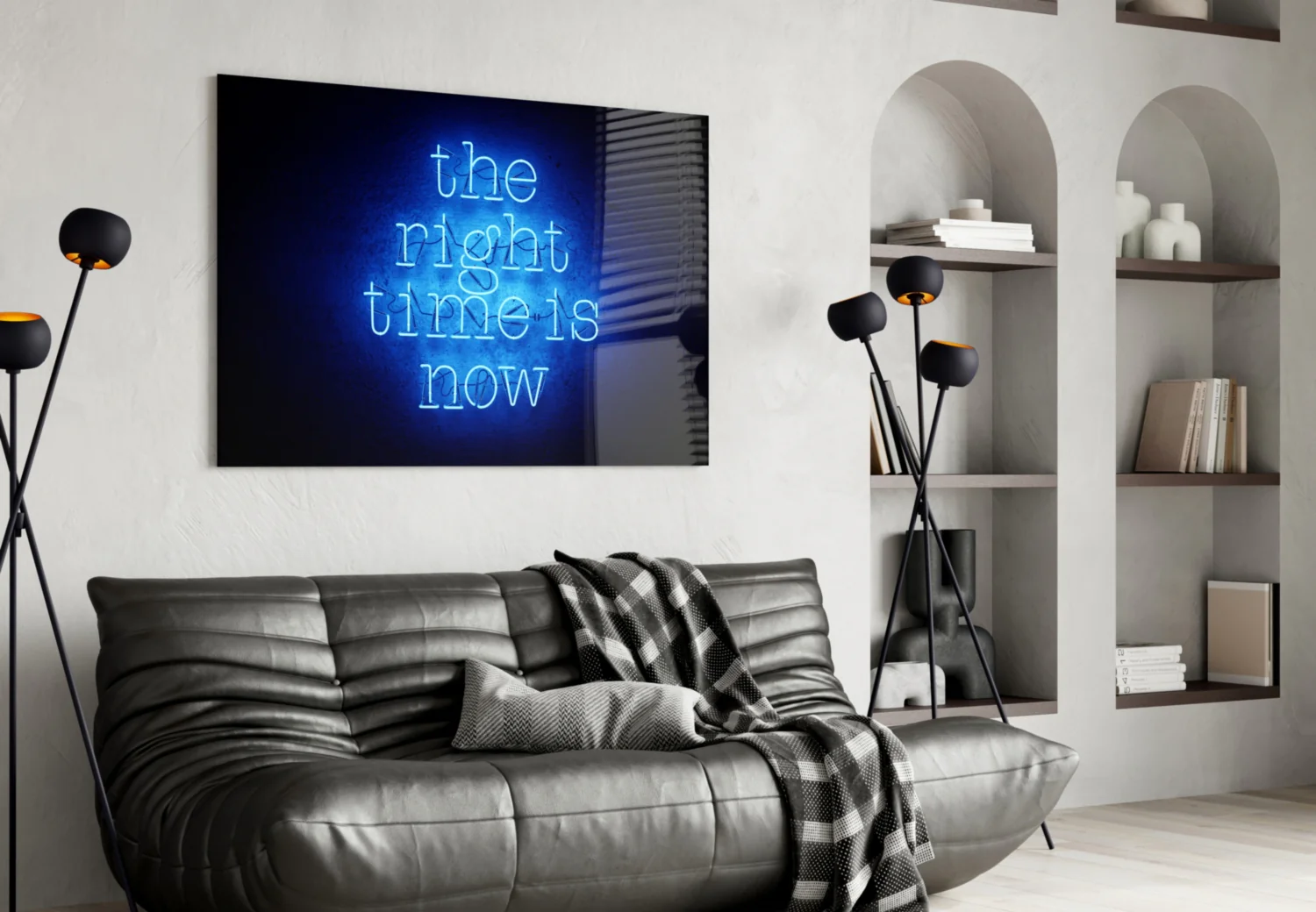 “The Right Time Is Now” Glass Wall Art - Image 4
