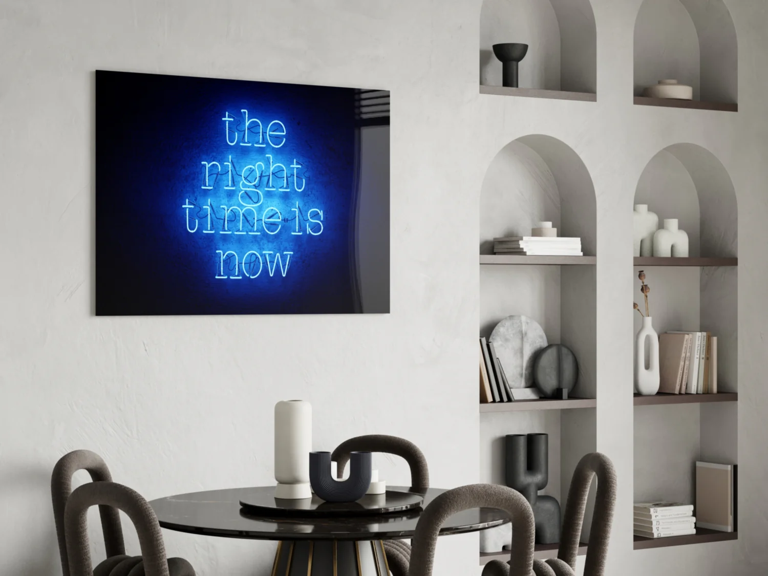 “The Right Time Is Now” Glass Wall Art - Image 5