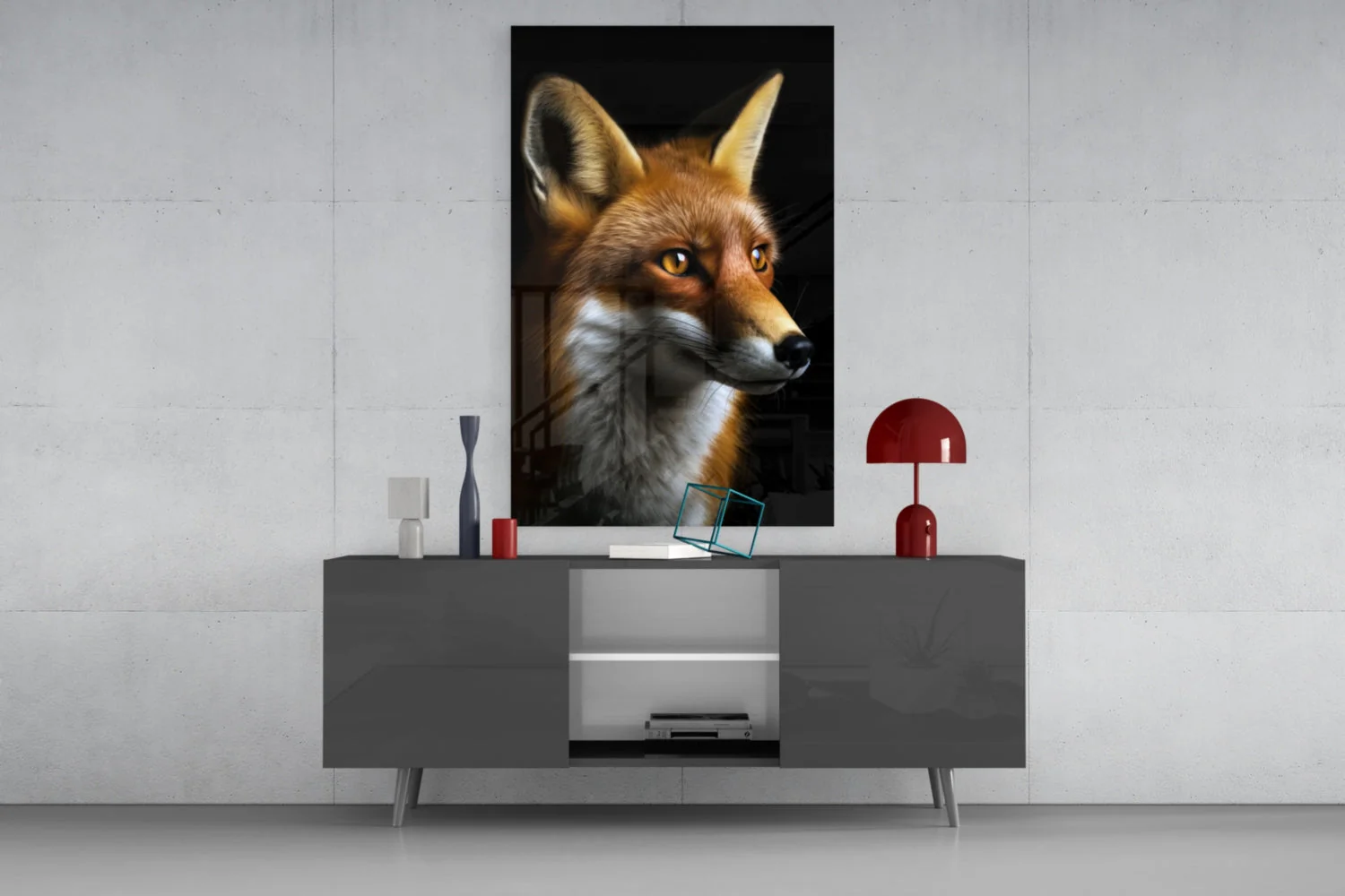 The Secret of the Fox Glass Wall Art || Designer Collection - Image 9