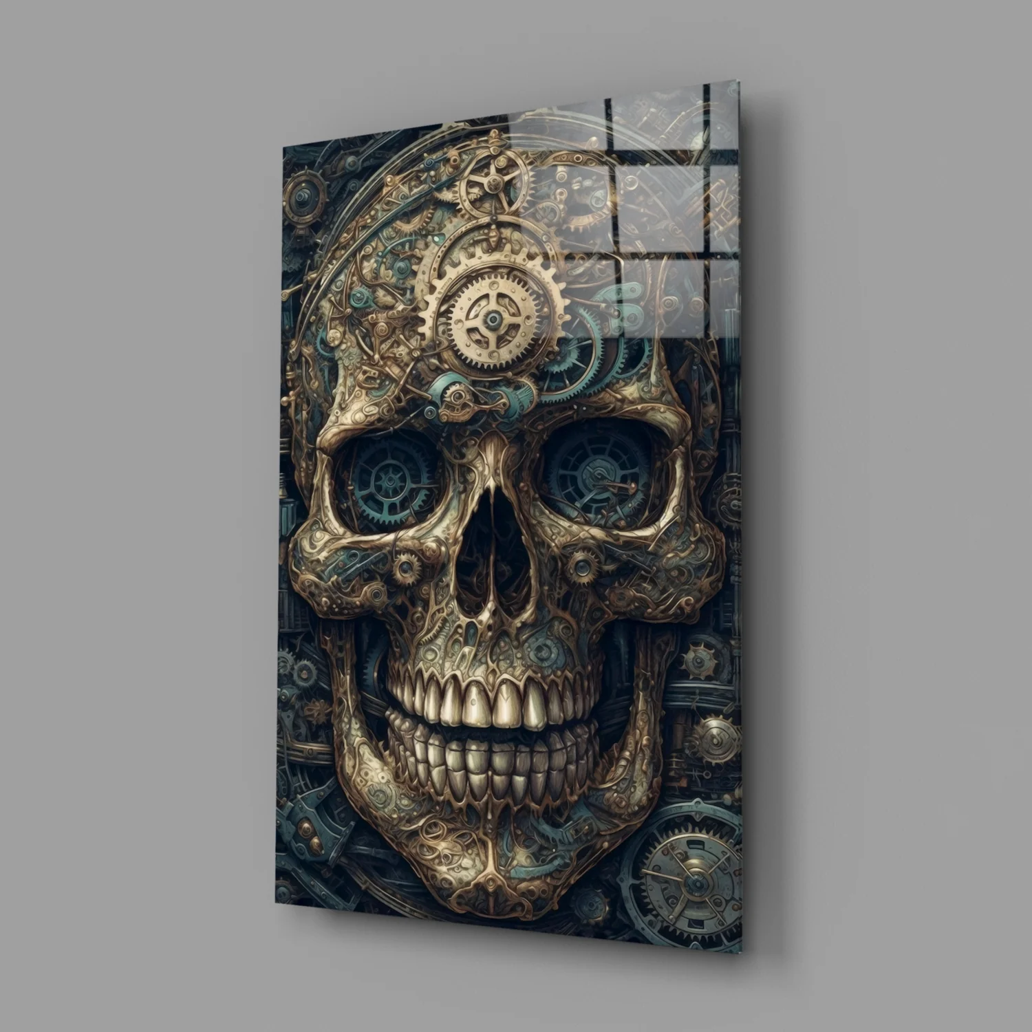 The Skull Glass Wall Art || Designer Collection - Image 2