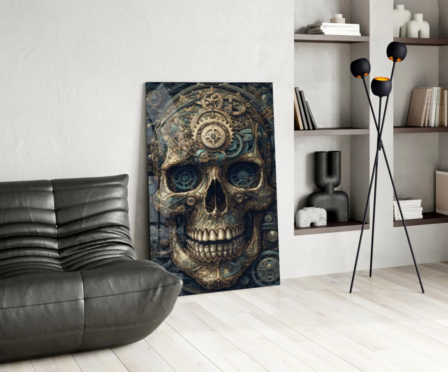 The Skull Glass Wall Art || Designer Collection - Image 5