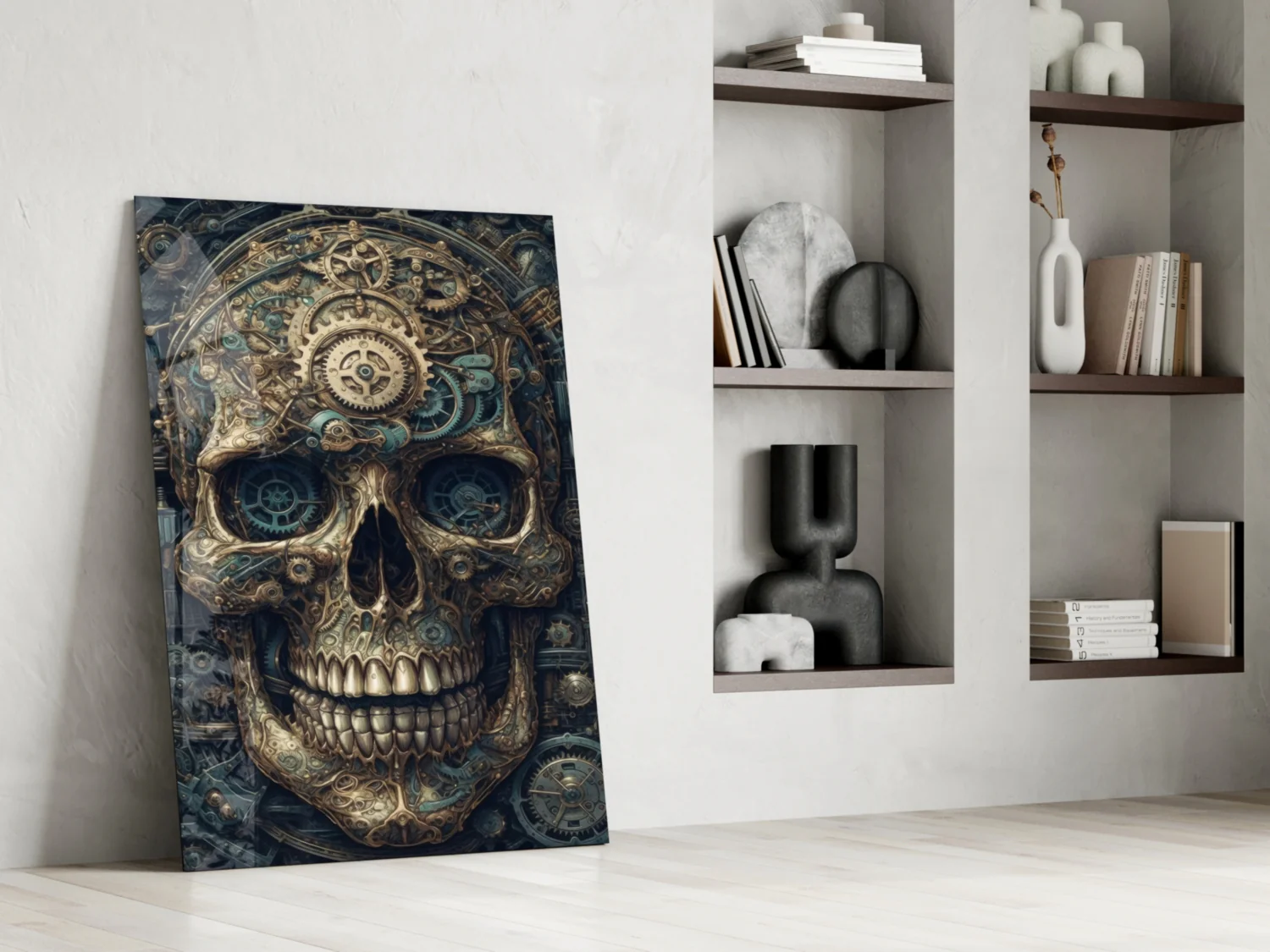 The Skull Glass Wall Art || Designer Collection - Image 6