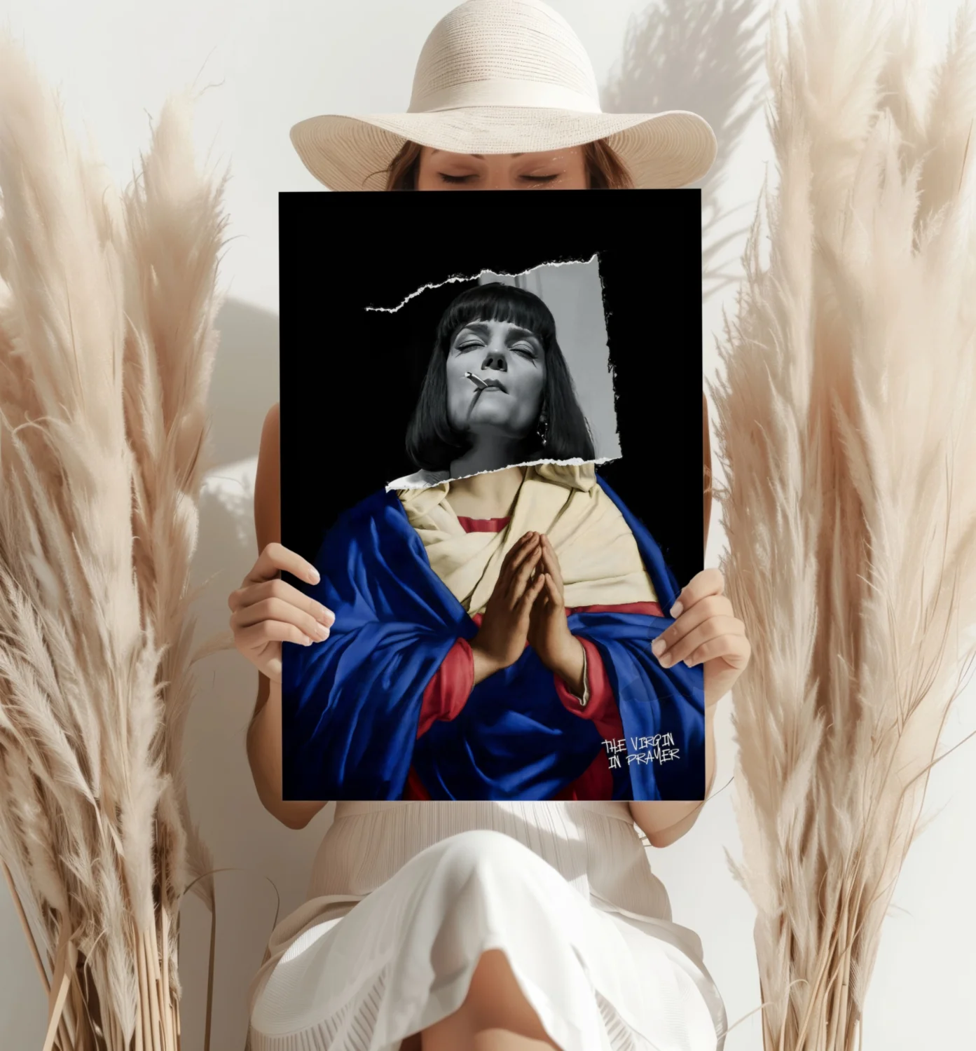 The Virgin Prayer Aluminum Print - Image 4
