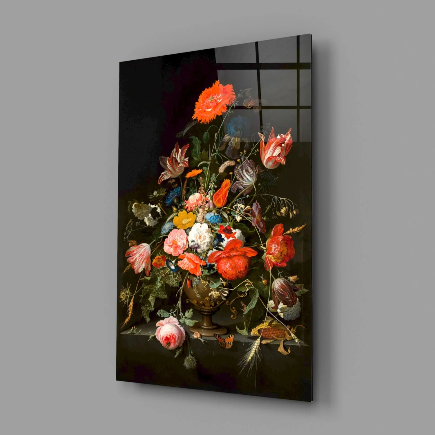 The Wealth in the Vase Glass Wall Art || Designer Collection - Image 2