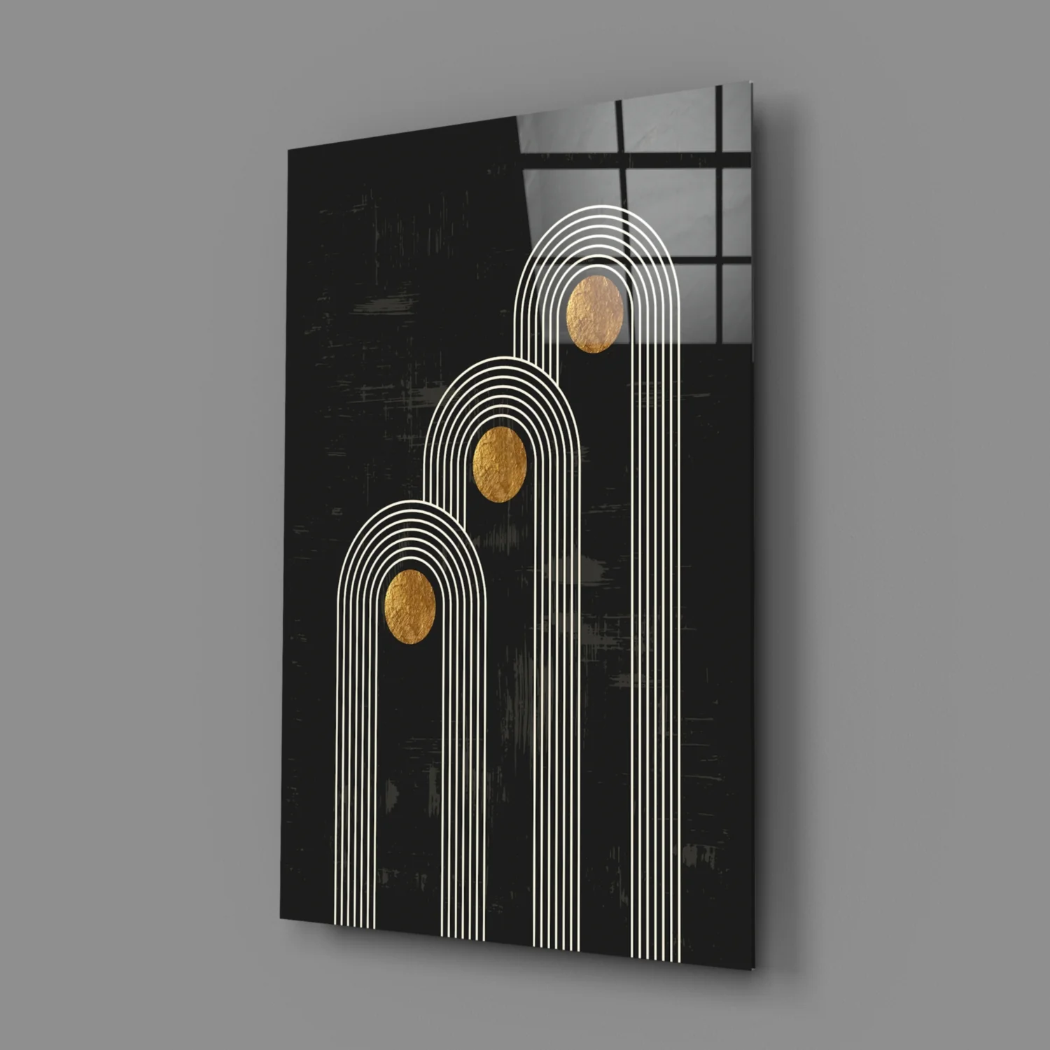 Three Dots Glass Wall Art - Image 3