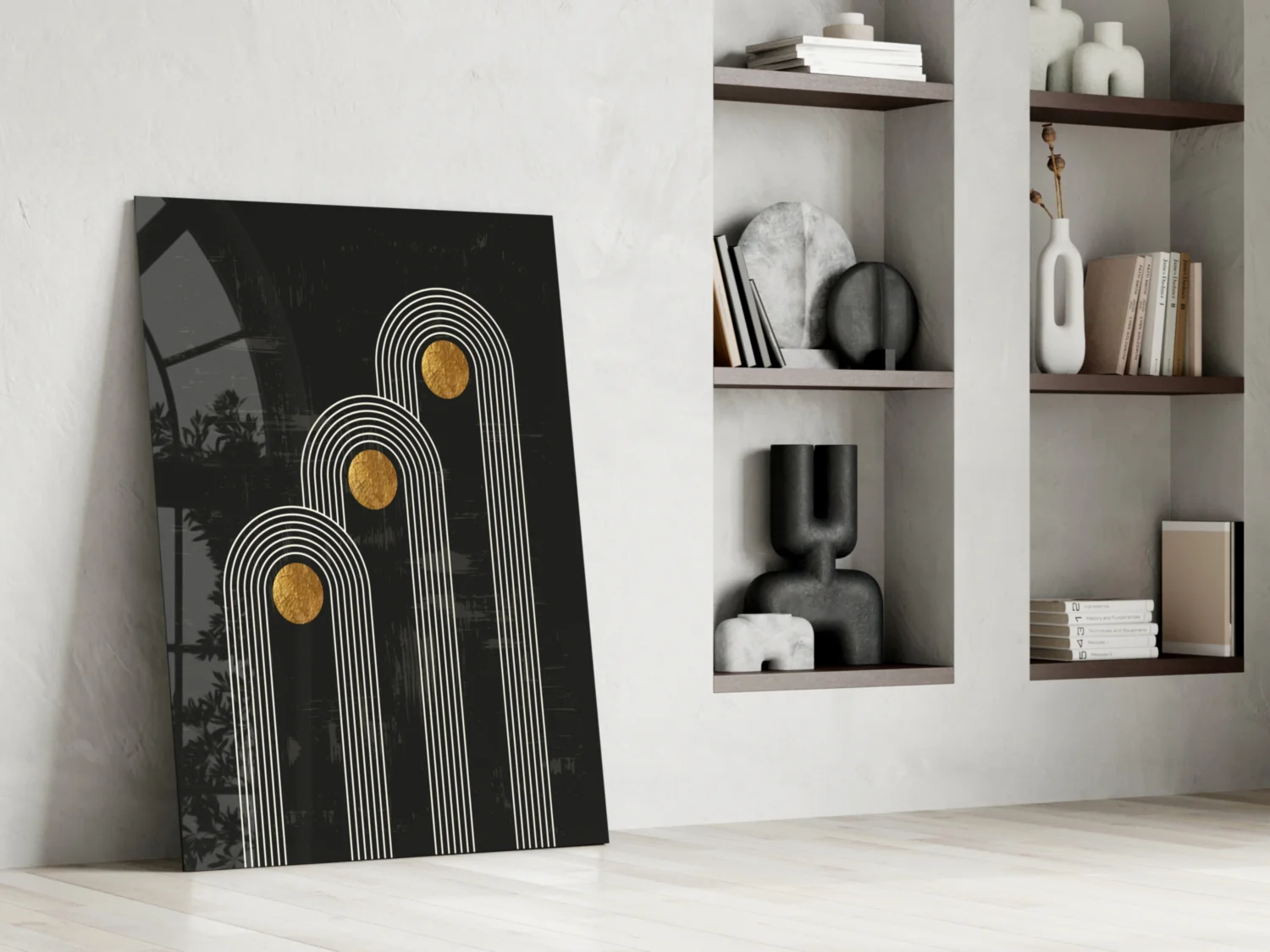 Three Dots Glass Wall Art - Image 7
