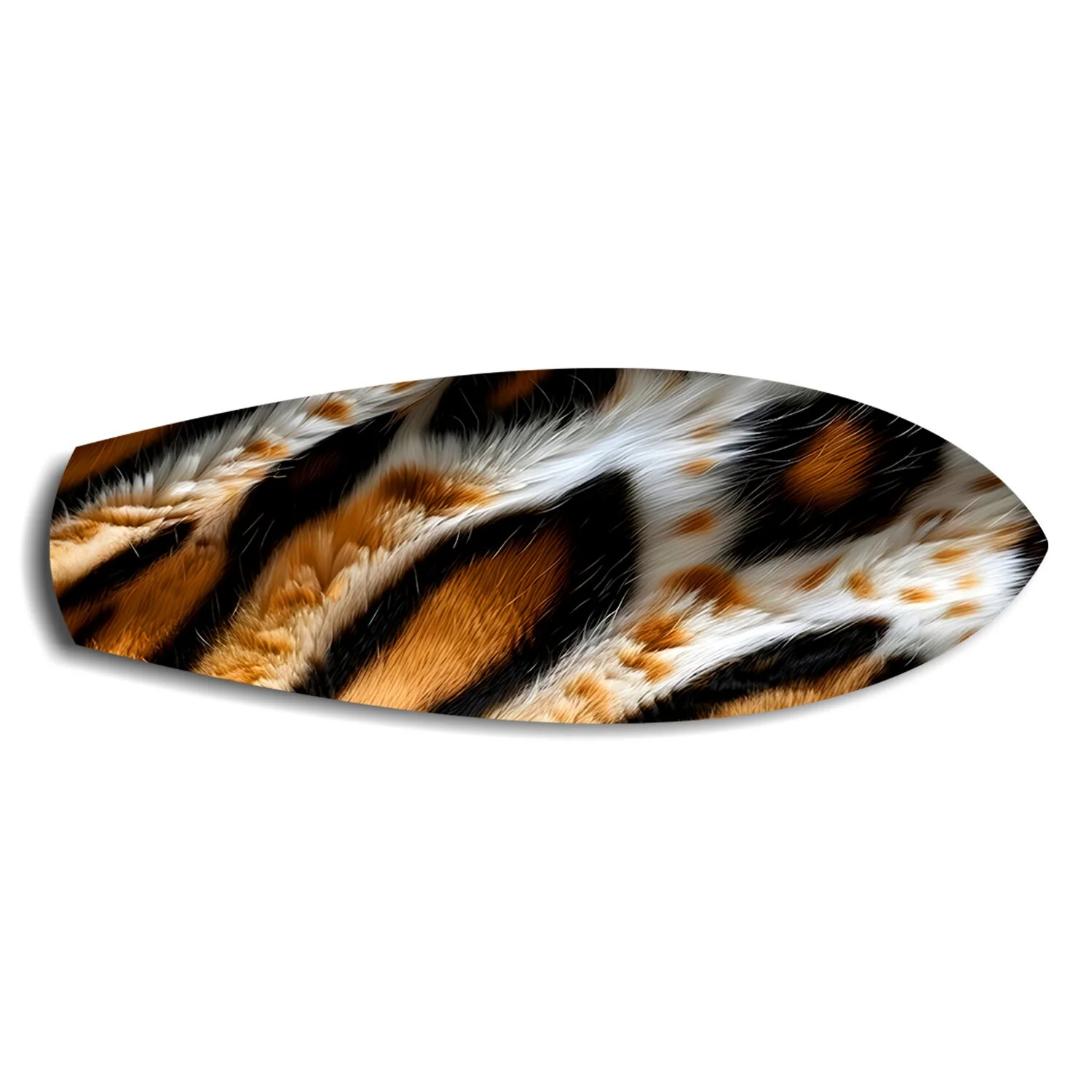 Tiger Fur Texture Glass Wall Art
