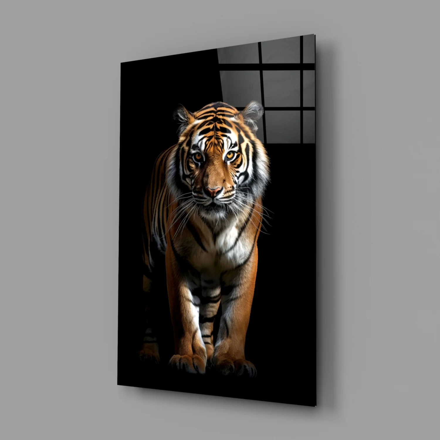 Tiger in the Dog Glass Wall Art|| Designer's Collection - Image 3