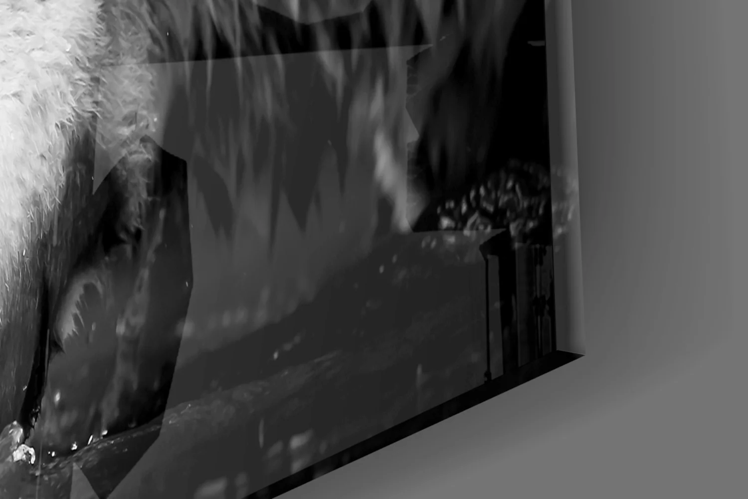 Tiger of the Bengal Glass Wall Art - Image 3