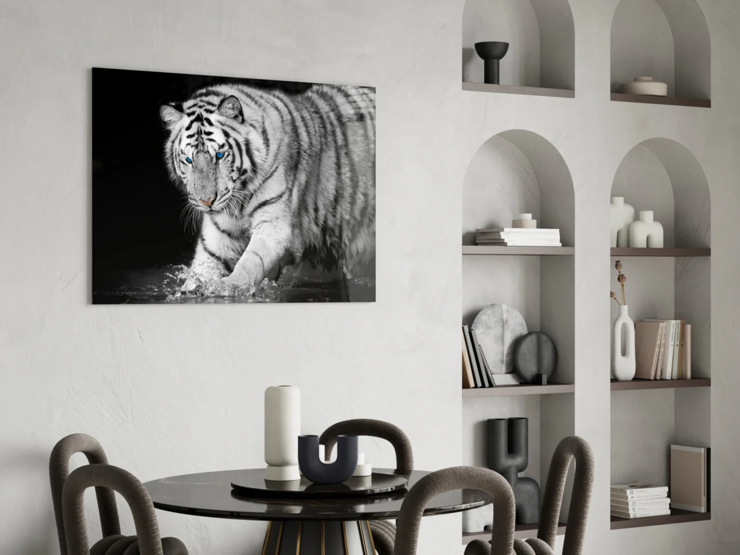 Tiger of the Bengal Glass Wall Art - Image 4